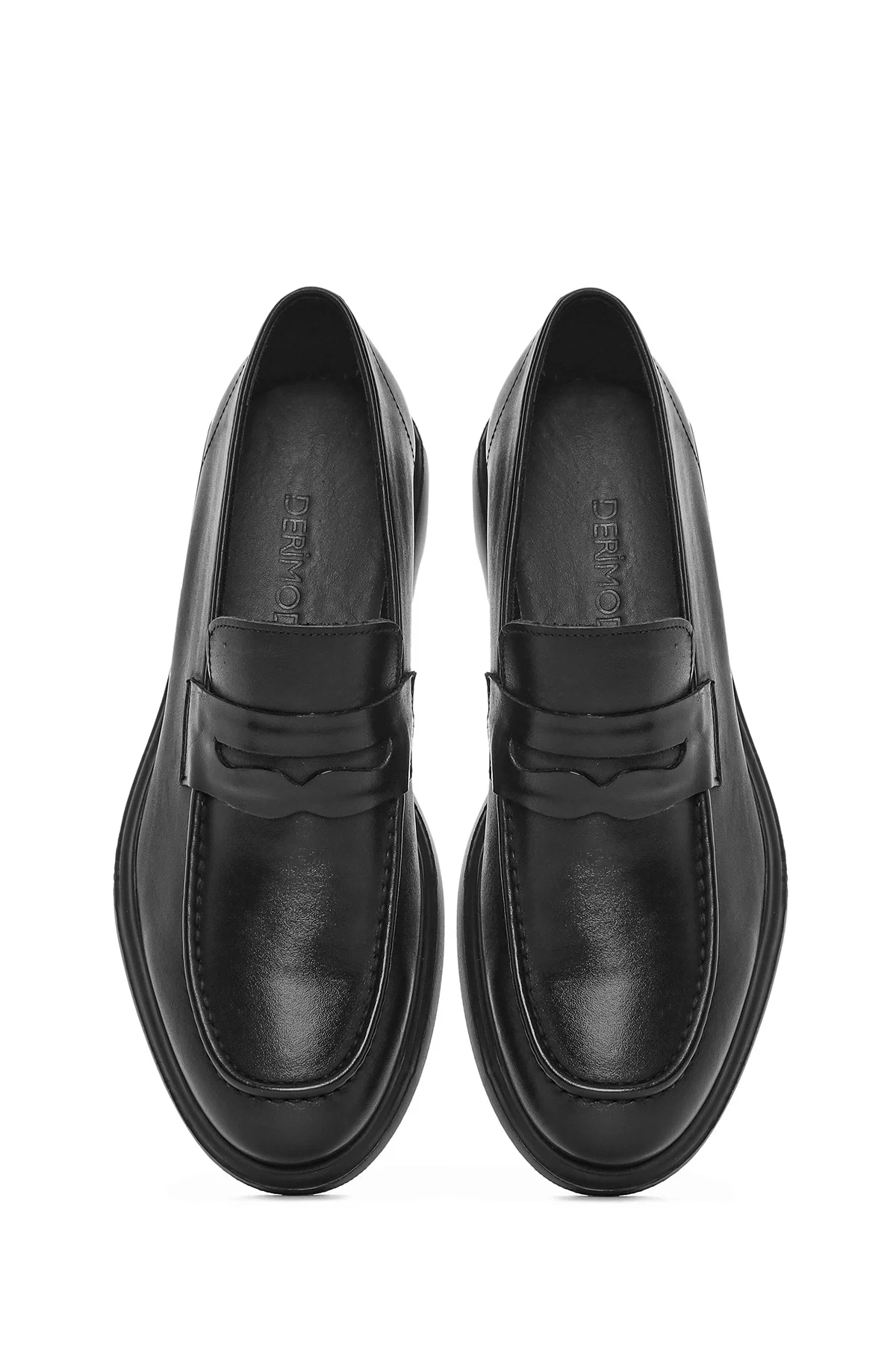 Erkek Siyah Deri Casual Loafer - Image 7