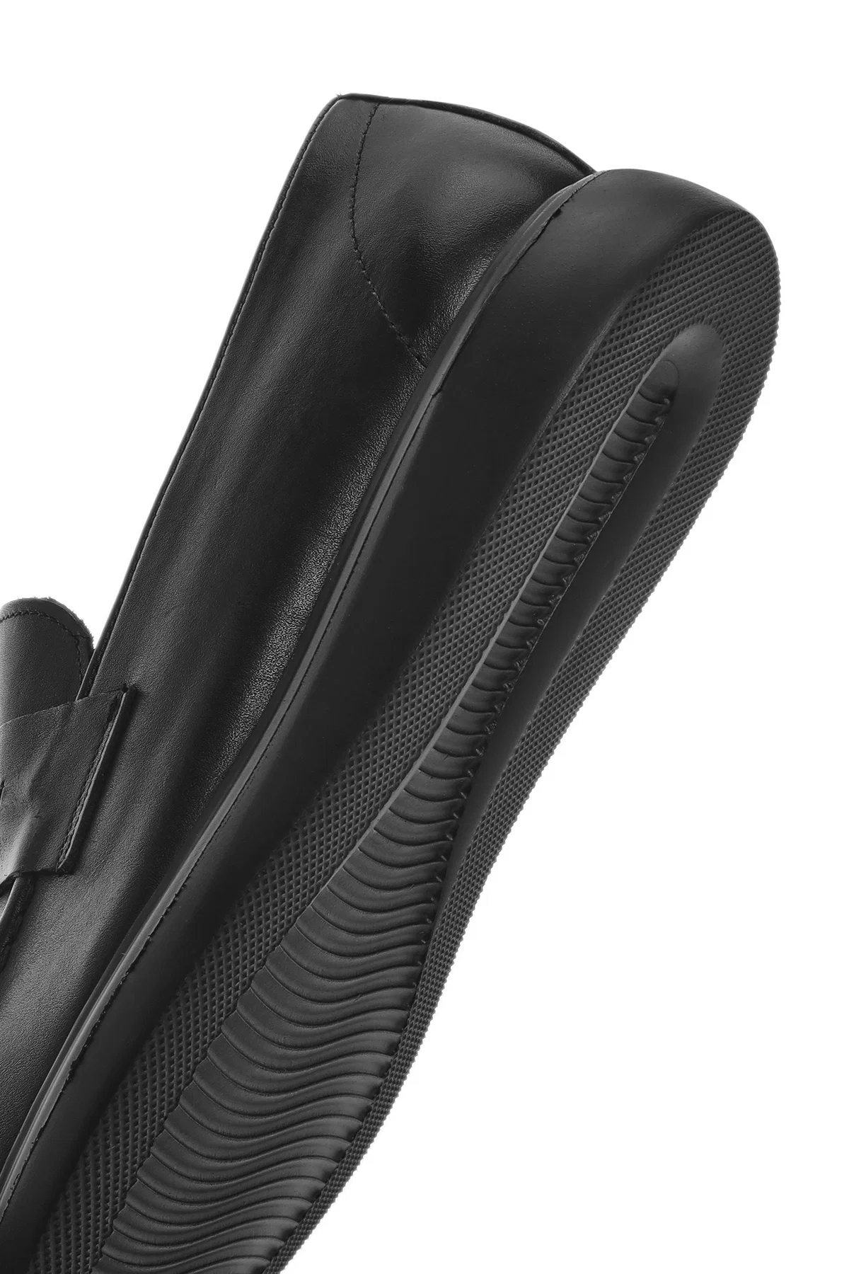 Erkek Siyah Deri Casual Loafer - Image 8
