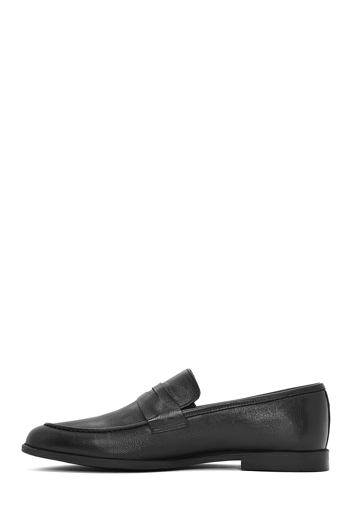 Erkek Siyah Deri Casual Loafer - Image 2