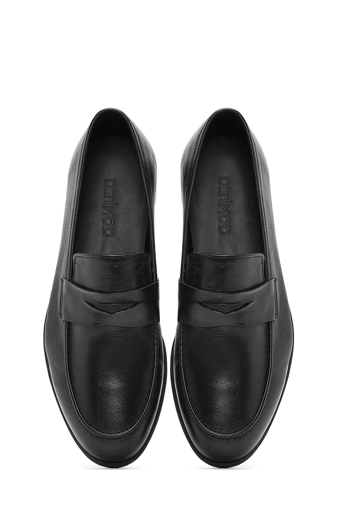 Erkek Siyah Deri Casual Loafer - Image 7