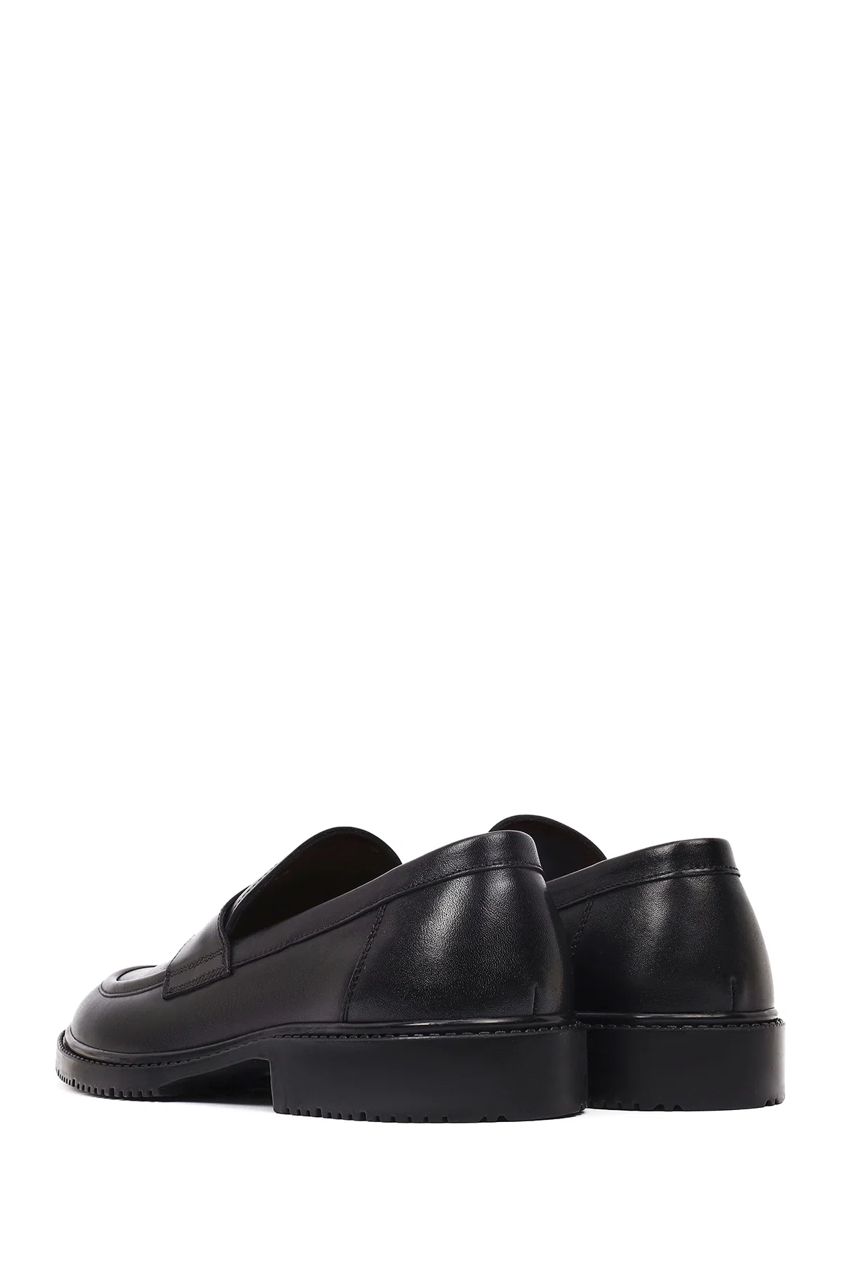 Erkek Siyah Deri Casual Loafer - Image 4
