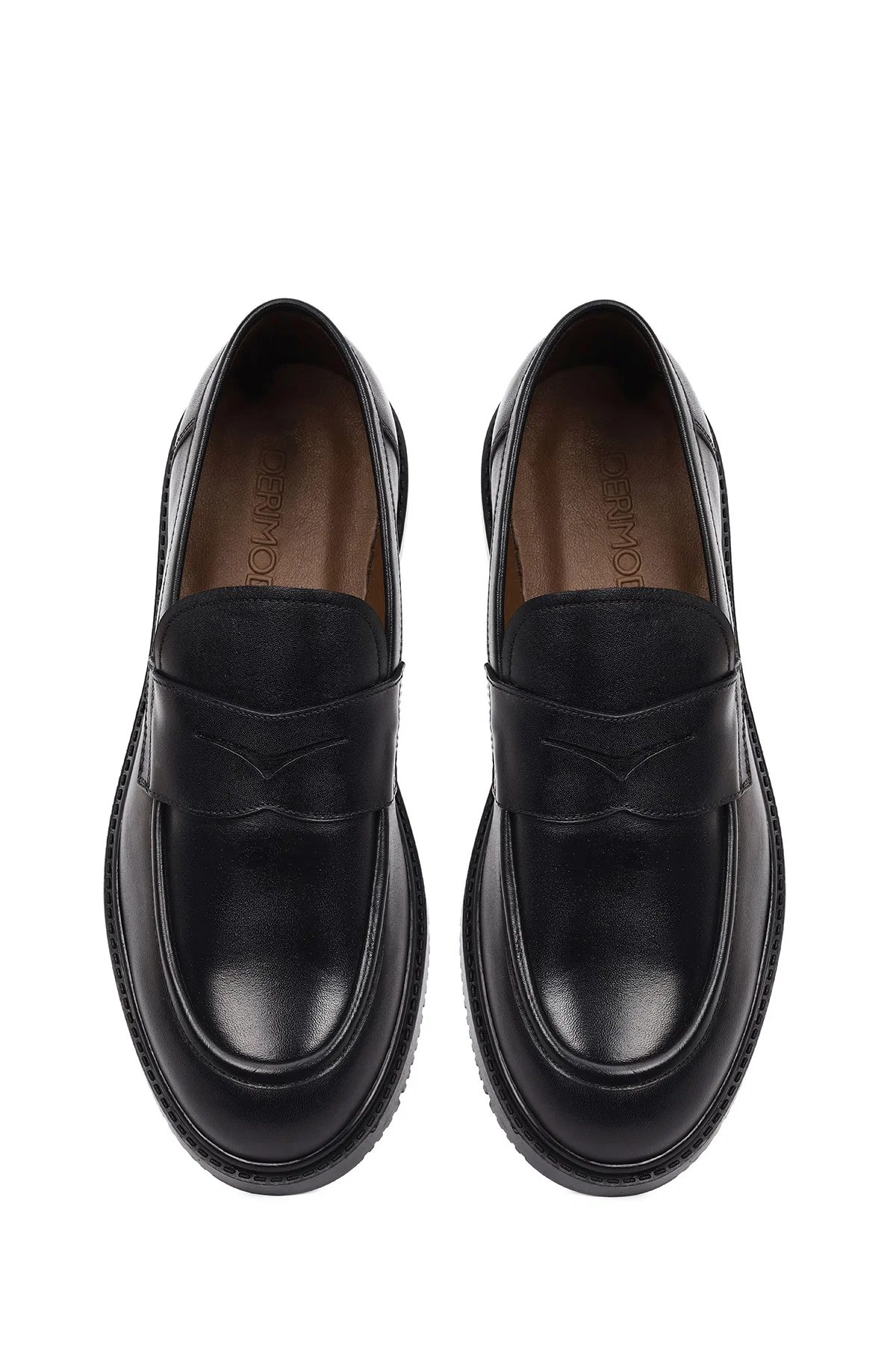 Erkek Siyah Deri Casual Loafer - Image 6