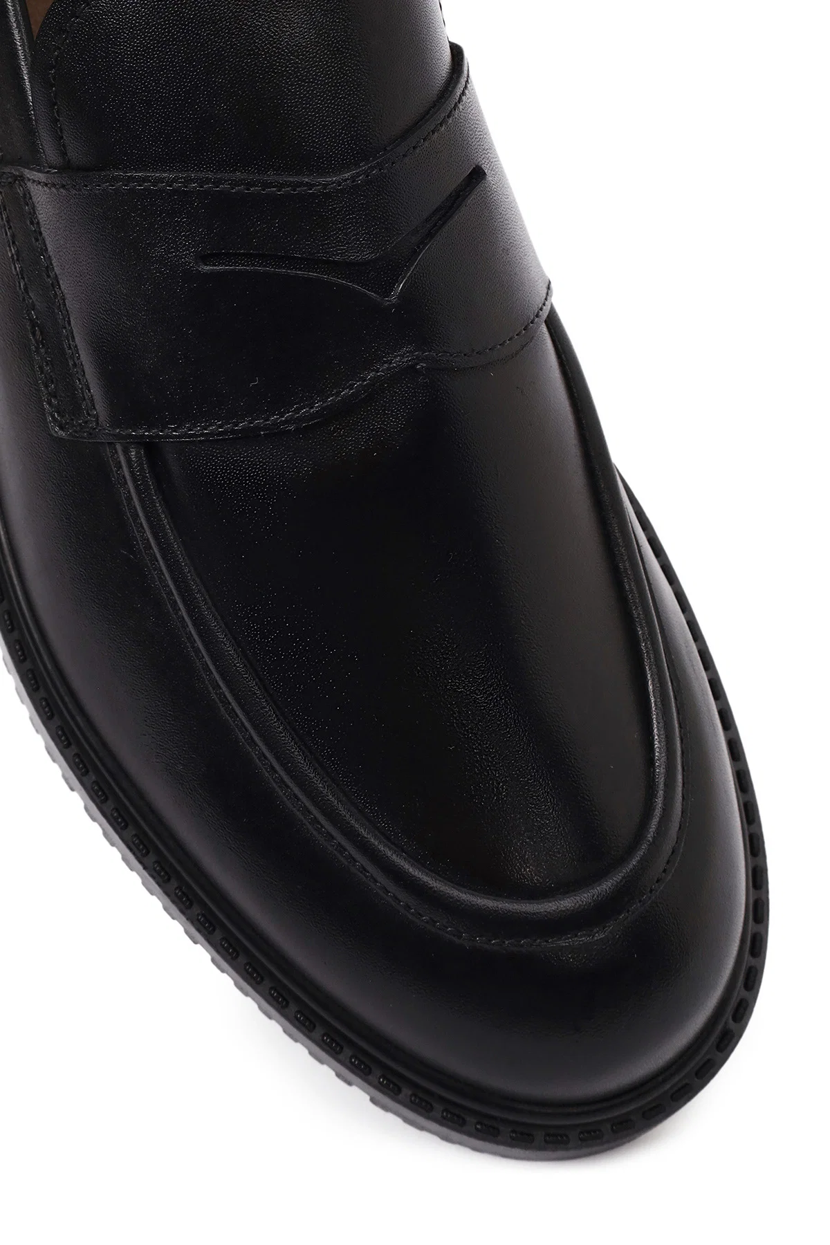 Erkek Siyah Deri Casual Loafer - Image 8