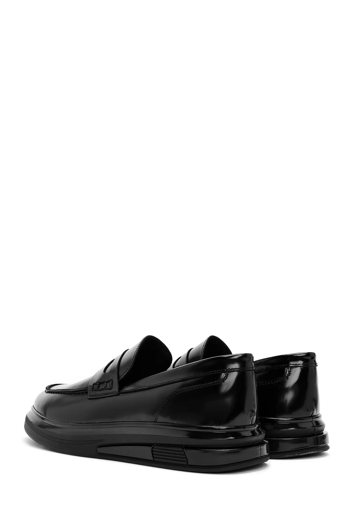 Erkek Siyah Deri Casual Loafer - Image 5