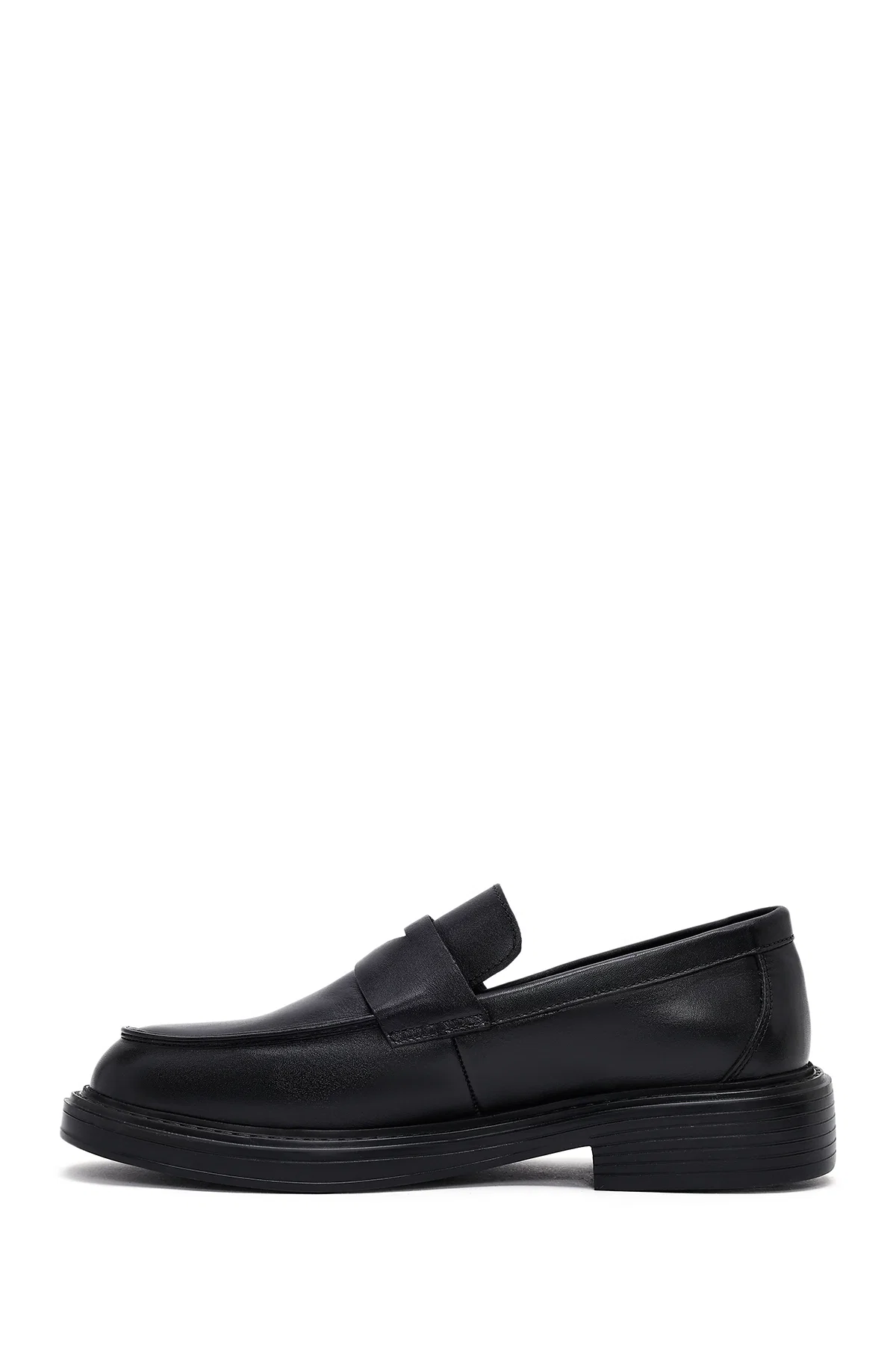 Erkek Siyah Deri Casual Loafer - Image 2