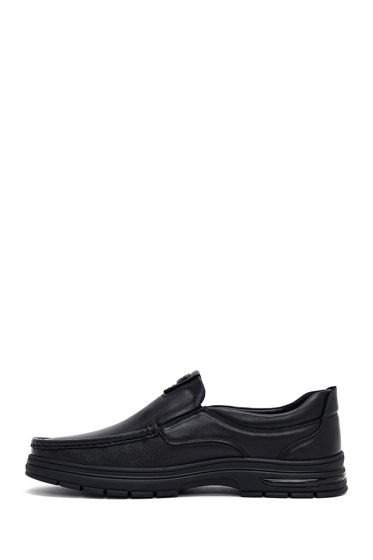 Erkek Siyah Deri Casual Loafer - Image 2