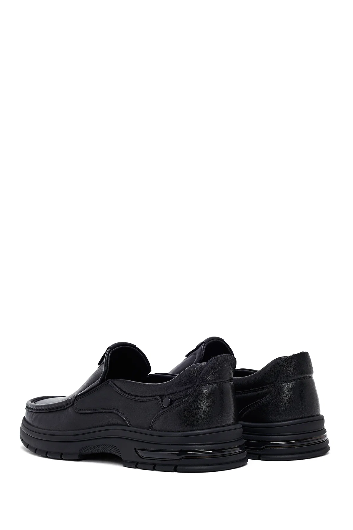 Erkek Siyah Deri Casual Loafer - Image 5