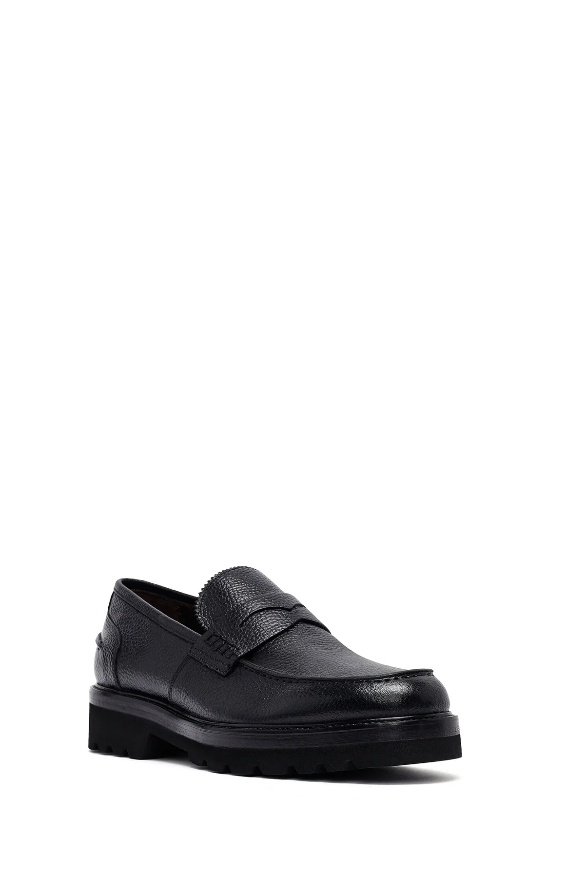 Erkek Siyah Deri Casual Loafer - Image 6