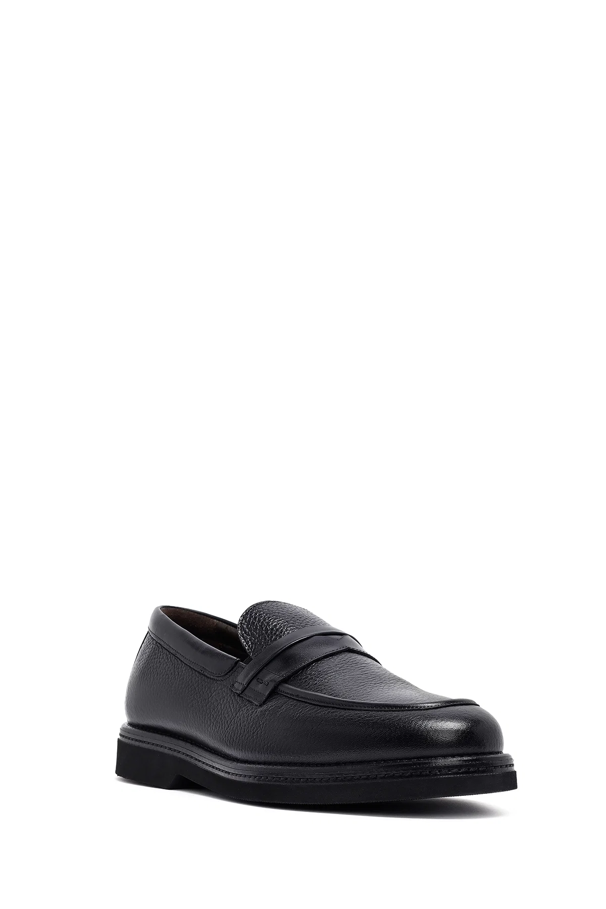 Erkek Siyah Deri Casual Loafer - Image 6
