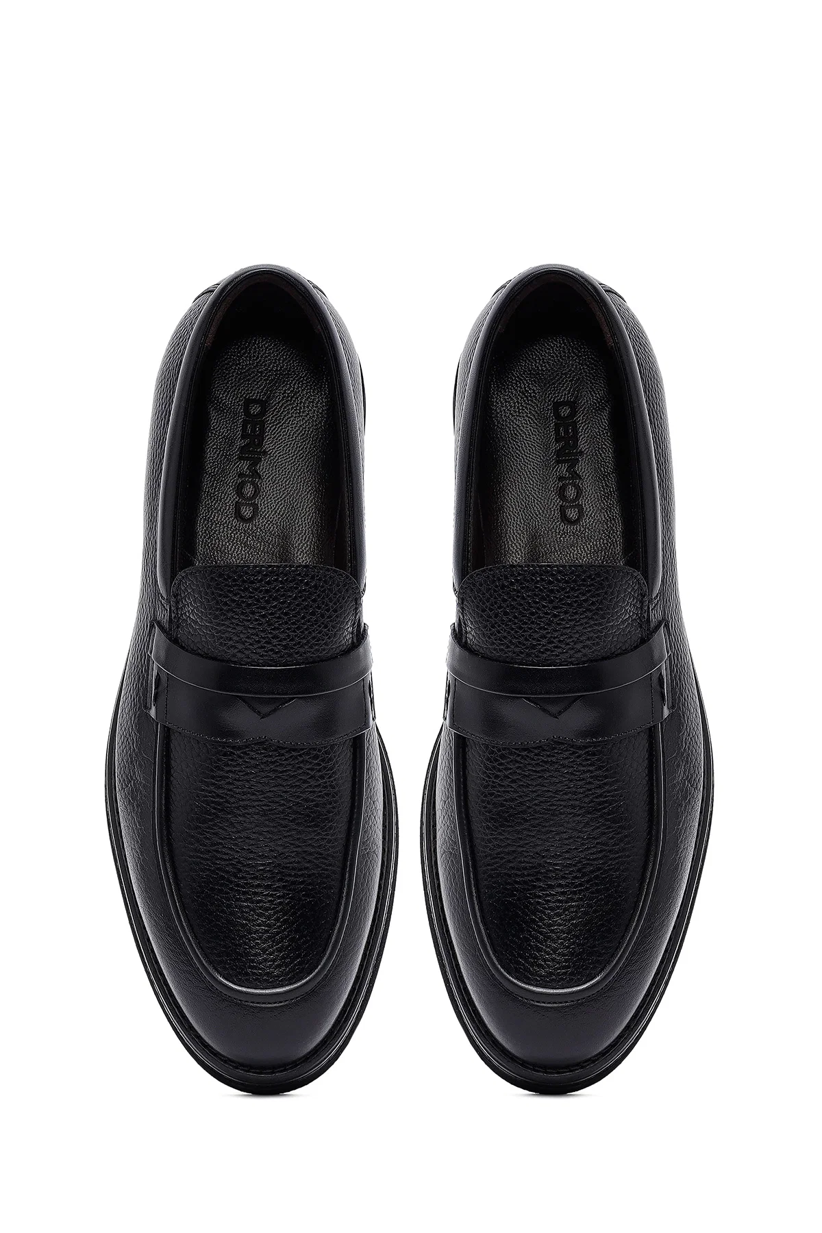 Erkek Siyah Deri Casual Loafer - Image 7