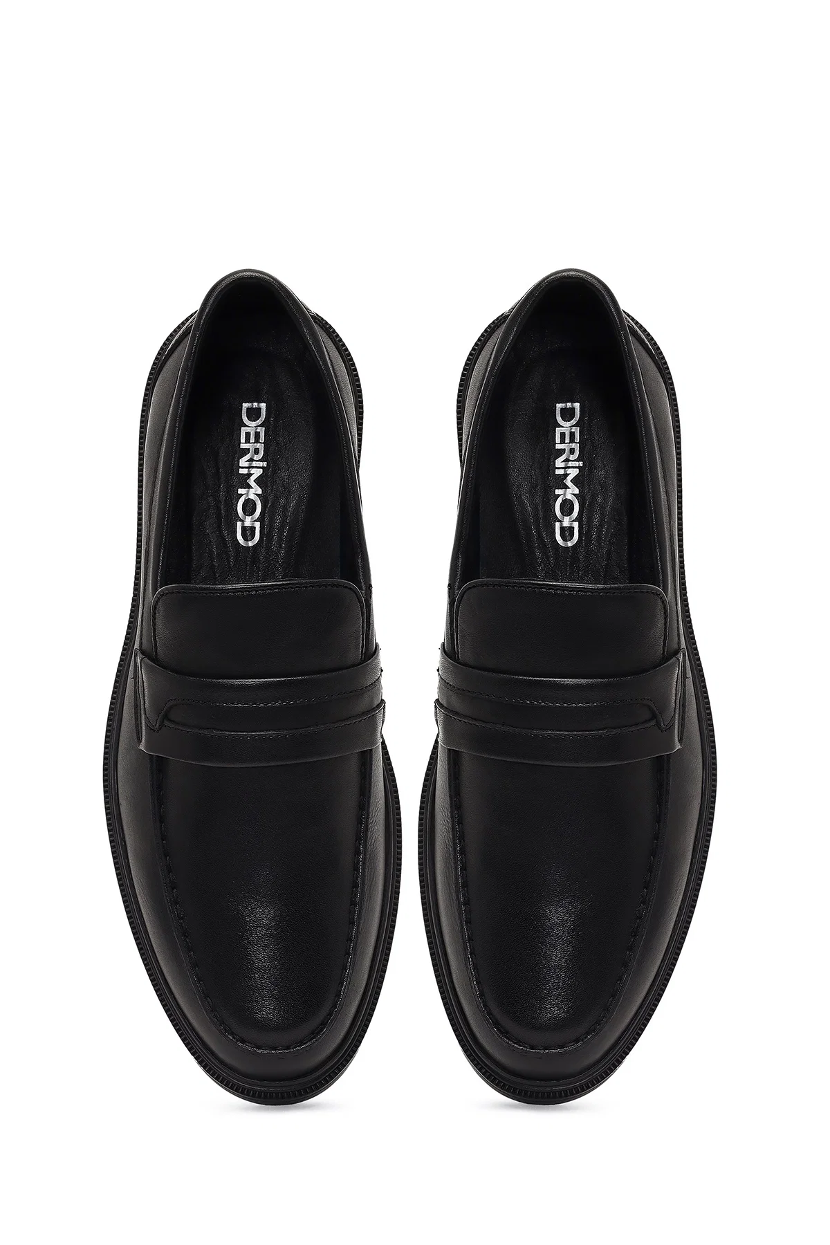 Erkek Siyah Deri Casual Loafer - Image 7