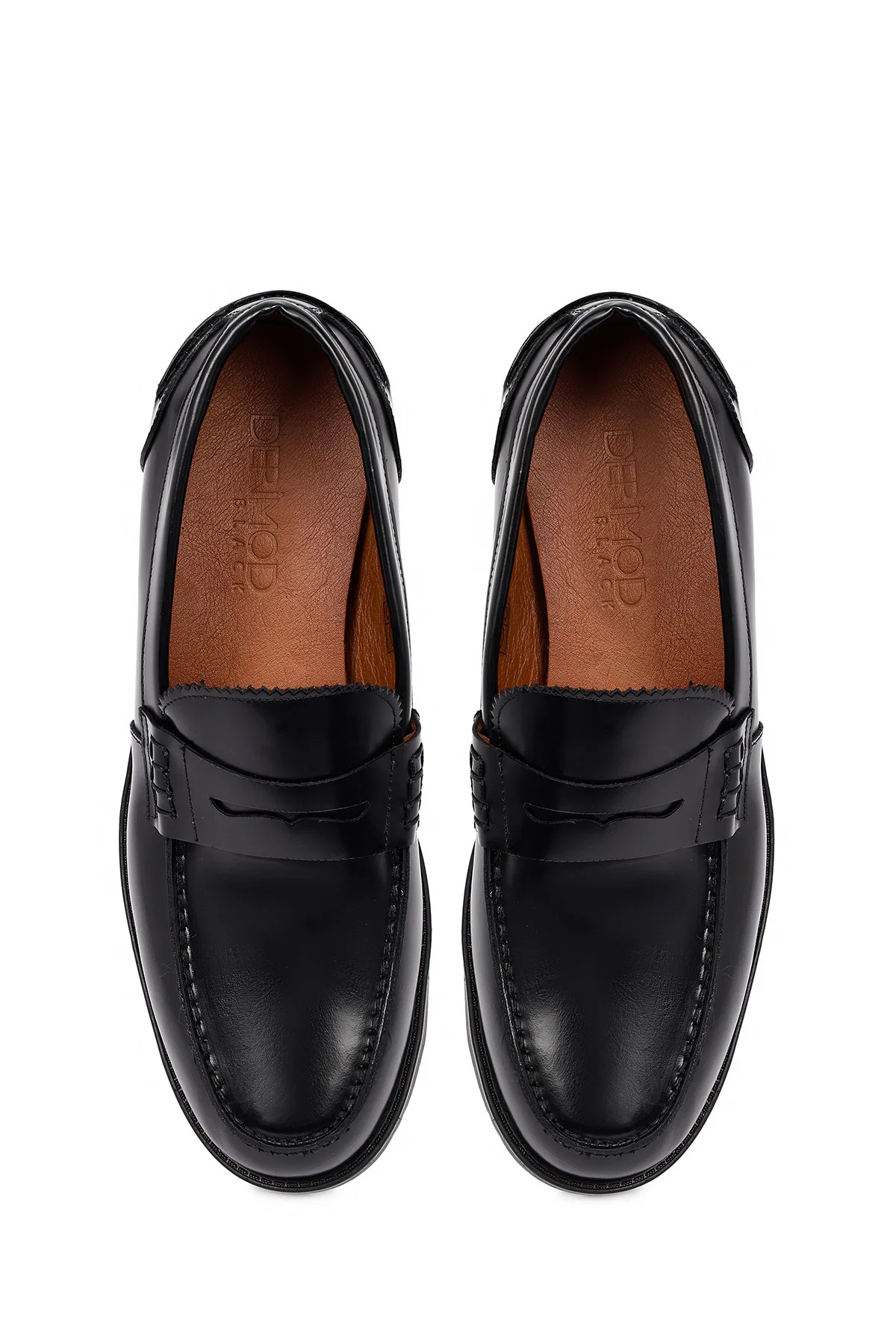 Erkek Siyah Deri Casual Loafer - Image 7