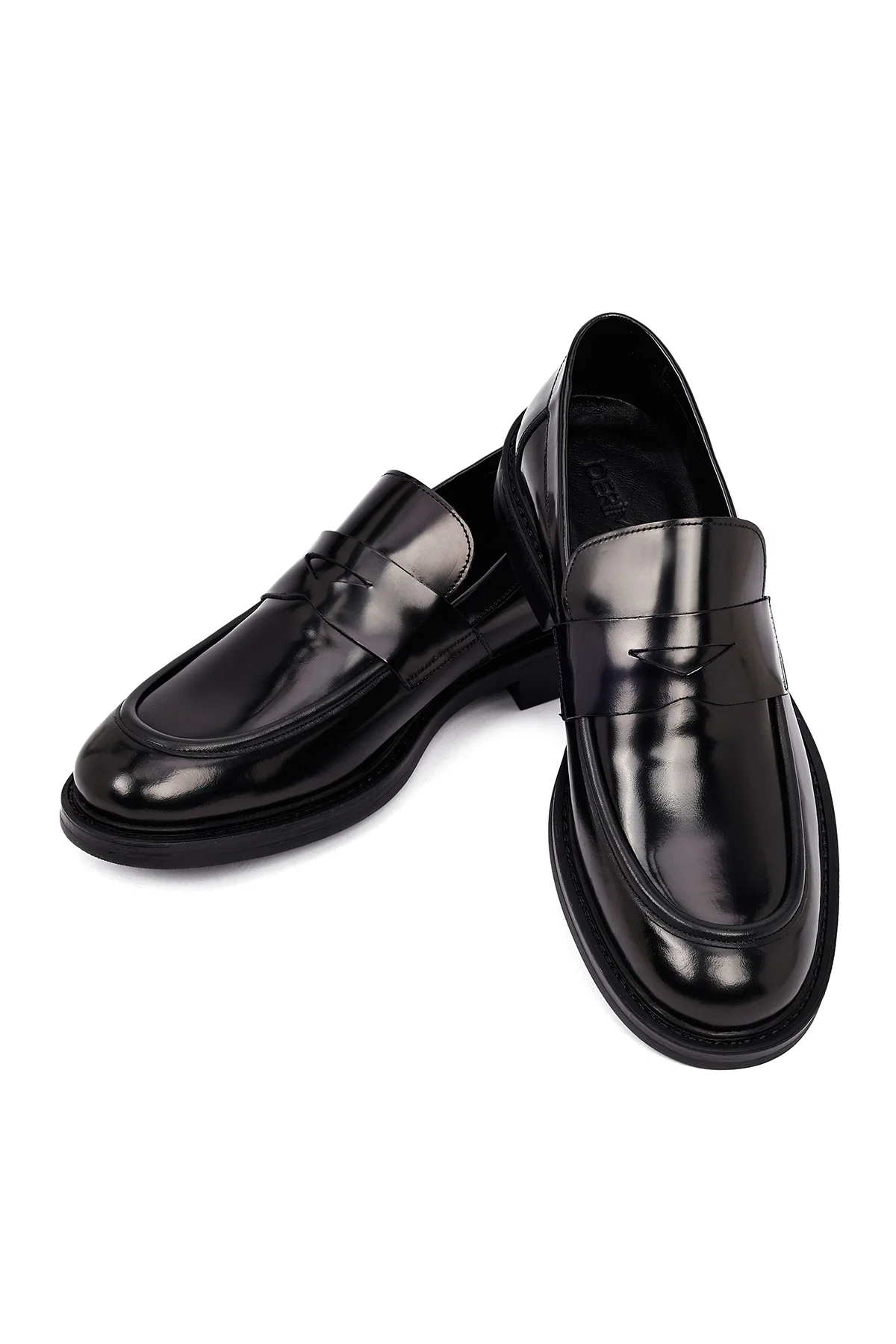 Erkek Siyah Deri Casual Loafer - Image 10