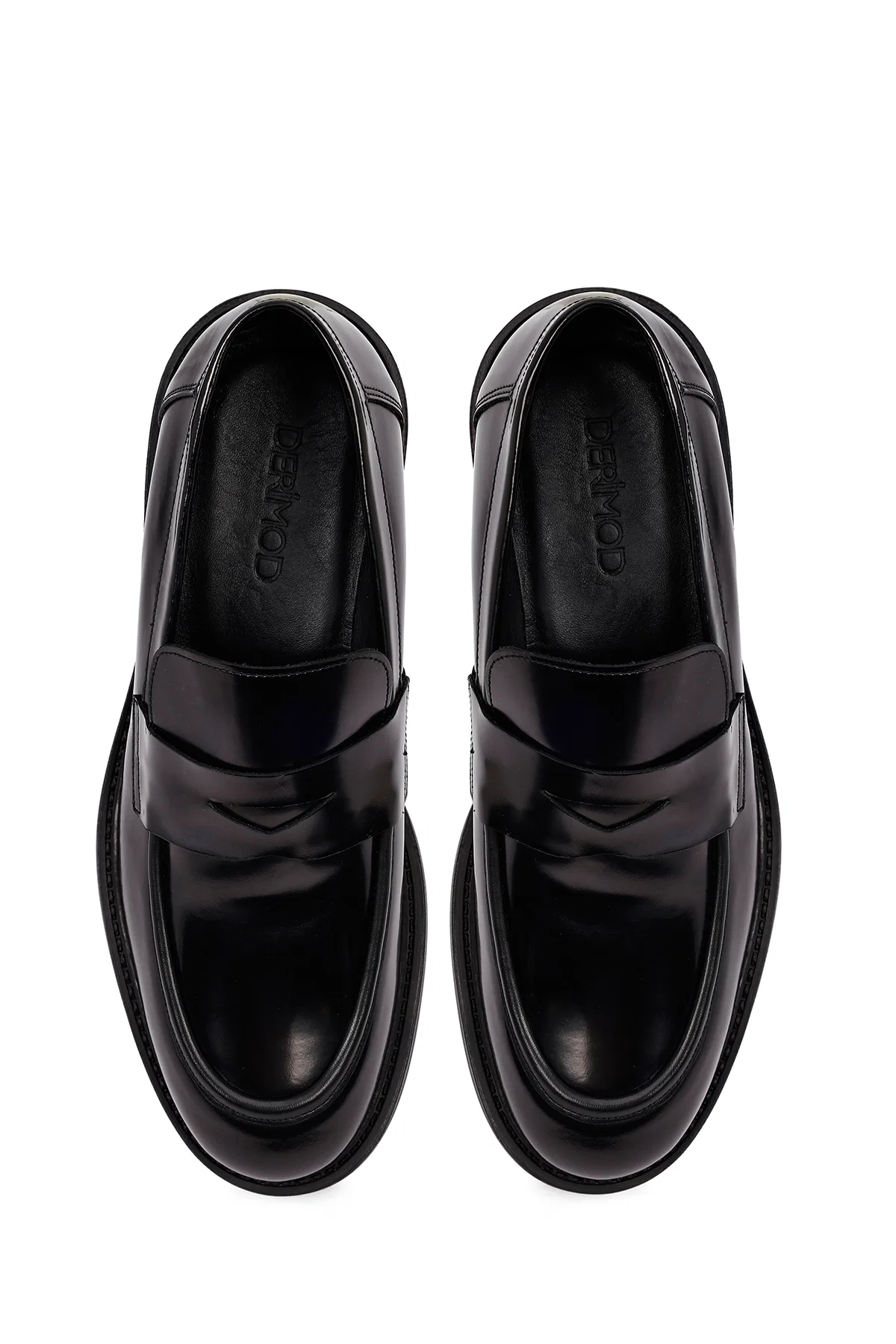Erkek Siyah Deri Casual Loafer - Image 7