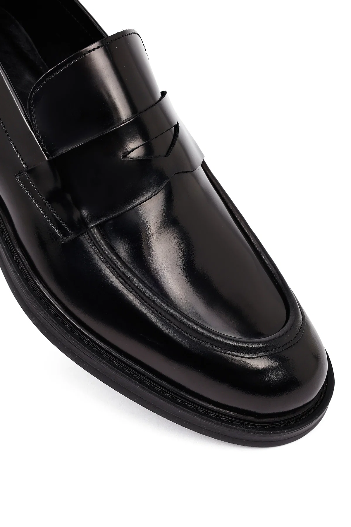 Erkek Siyah Deri Casual Loafer - Image 8