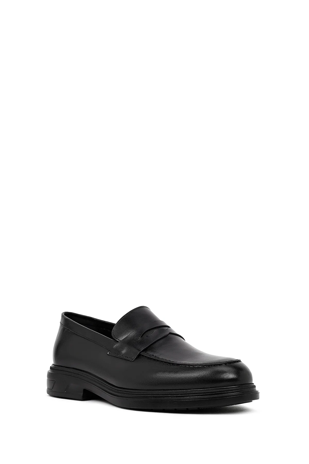 Erkek Siyah Deri Casual Loafer - Image 6