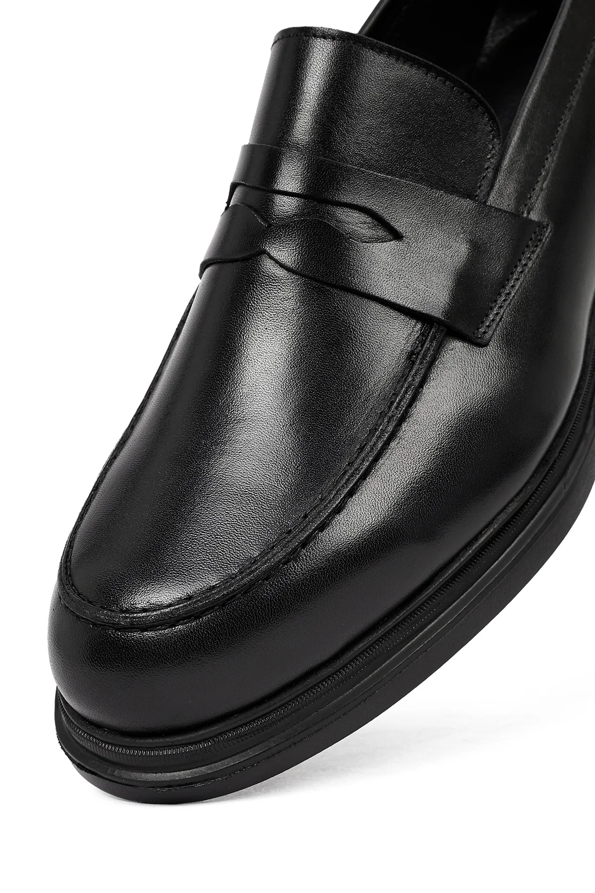 Erkek Siyah Deri Casual Loafer - Image 8