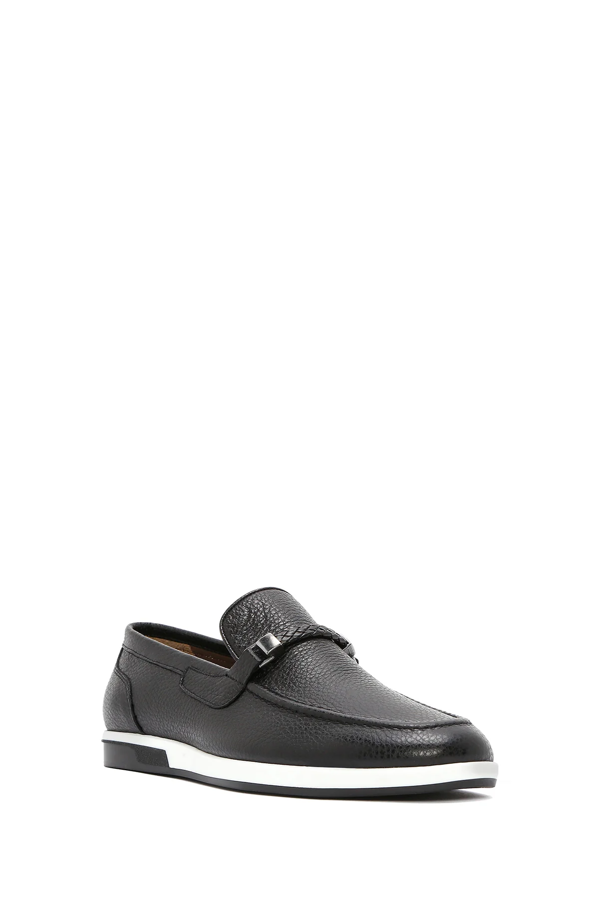 Erkek Siyah Deri Casual Loafer - Image 7