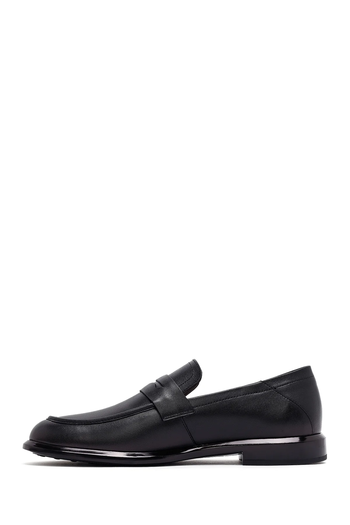 Erkek Siyah Deri Casual Loafer - Image 3