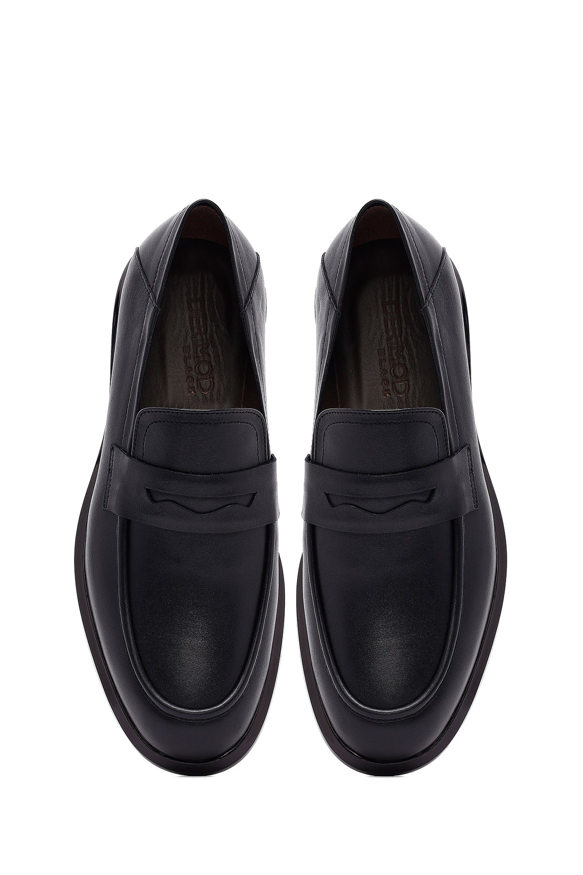 Erkek Siyah Deri Casual Loafer - Image 4