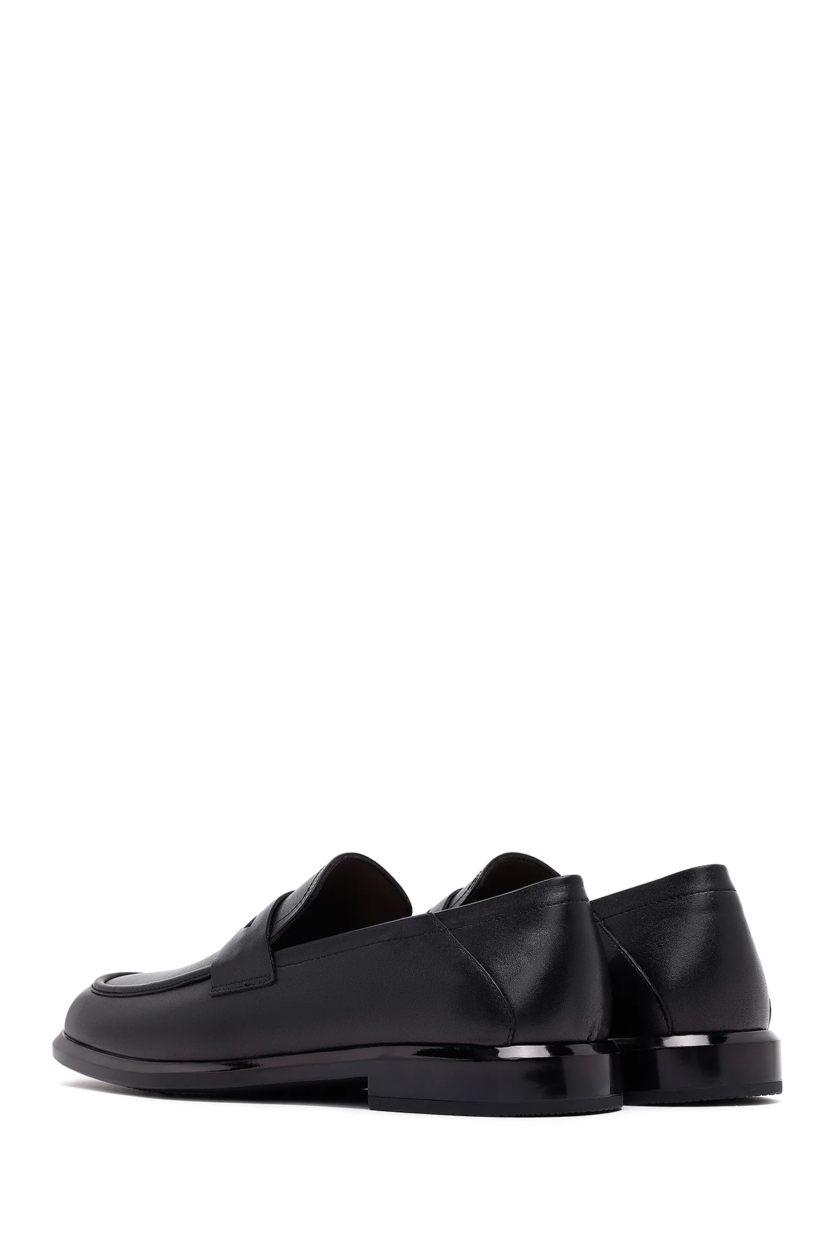 Erkek Siyah Deri Casual Loafer - Image 6