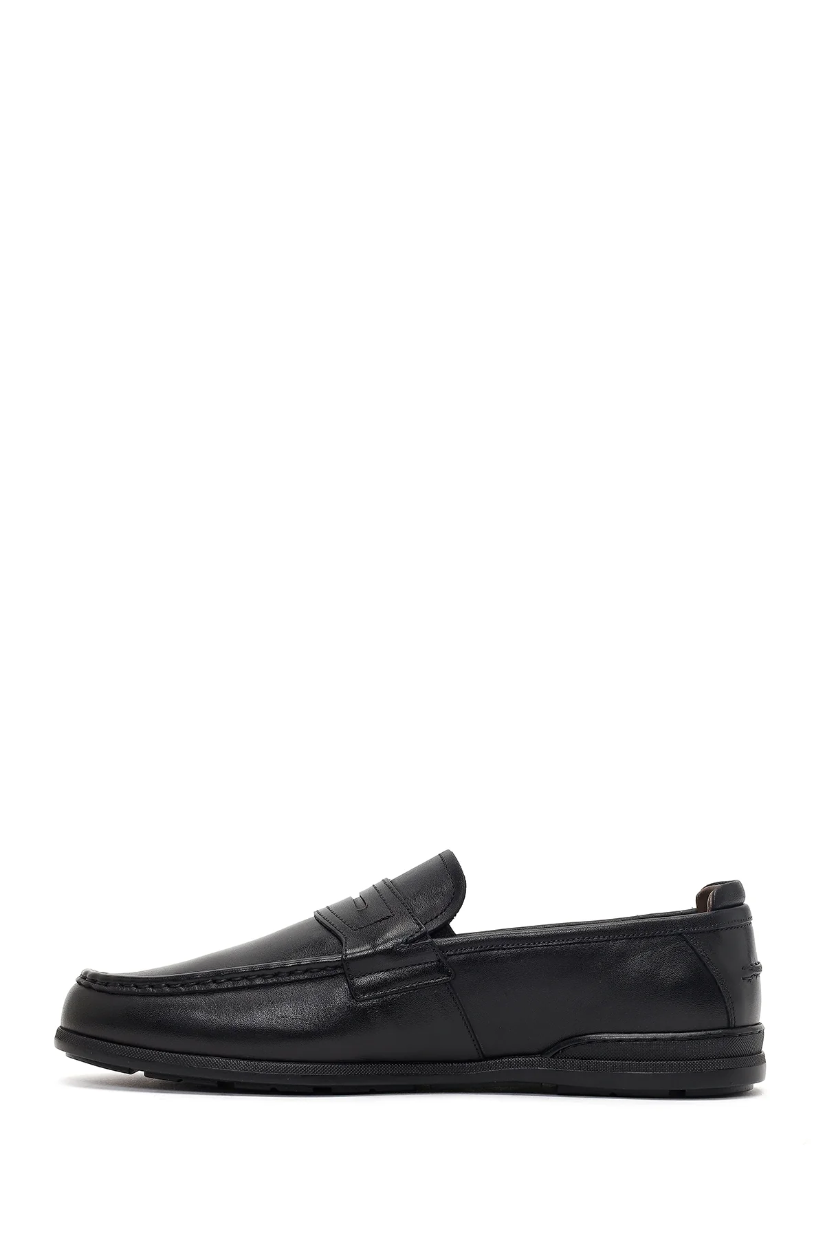 Erkek Siyah Deri Casual Loafer - Image 3