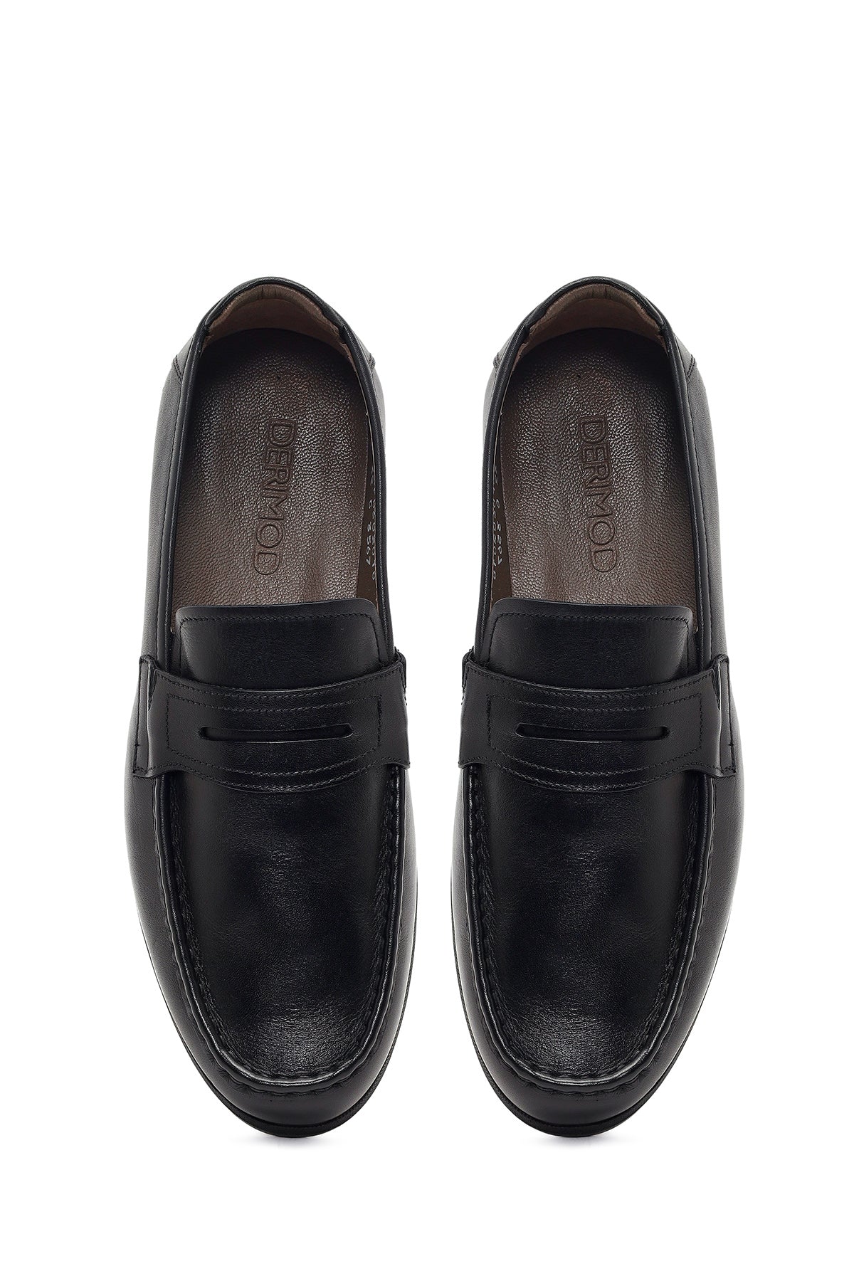 Erkek Siyah Deri Casual Loafer - Image 4