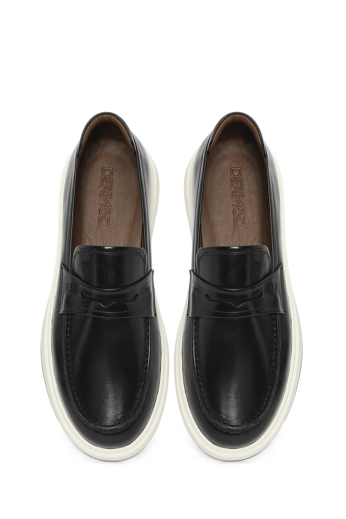 Erkek Siyah Deri Casual Loafer - Image 4