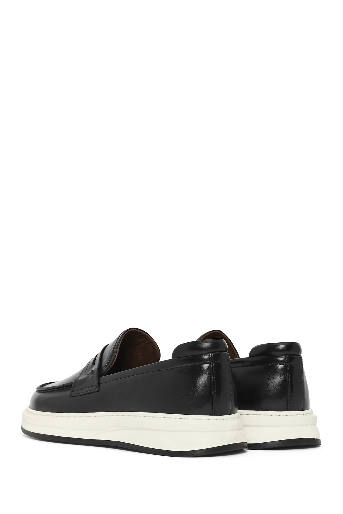 Erkek Siyah Deri Casual Loafer - Image 6