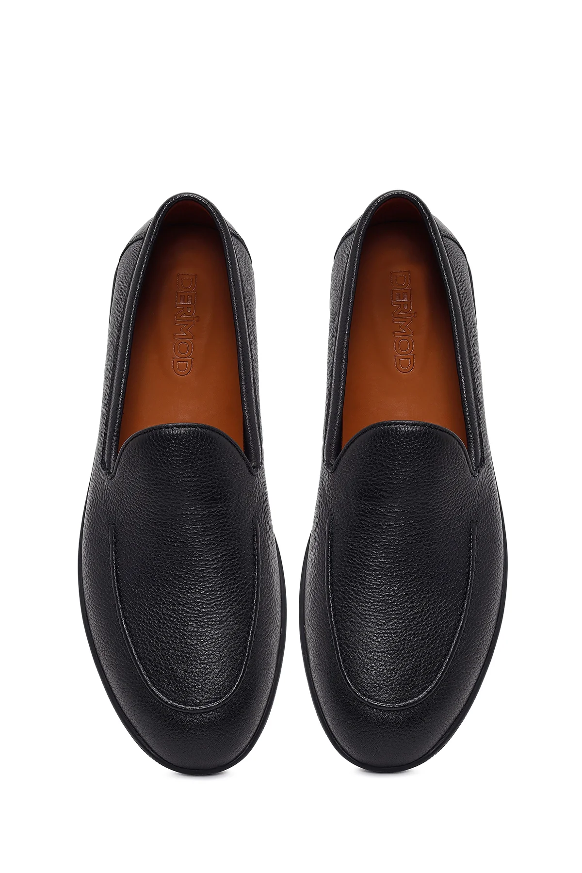 Erkek Siyah Deri Casual Loafer - Image 4