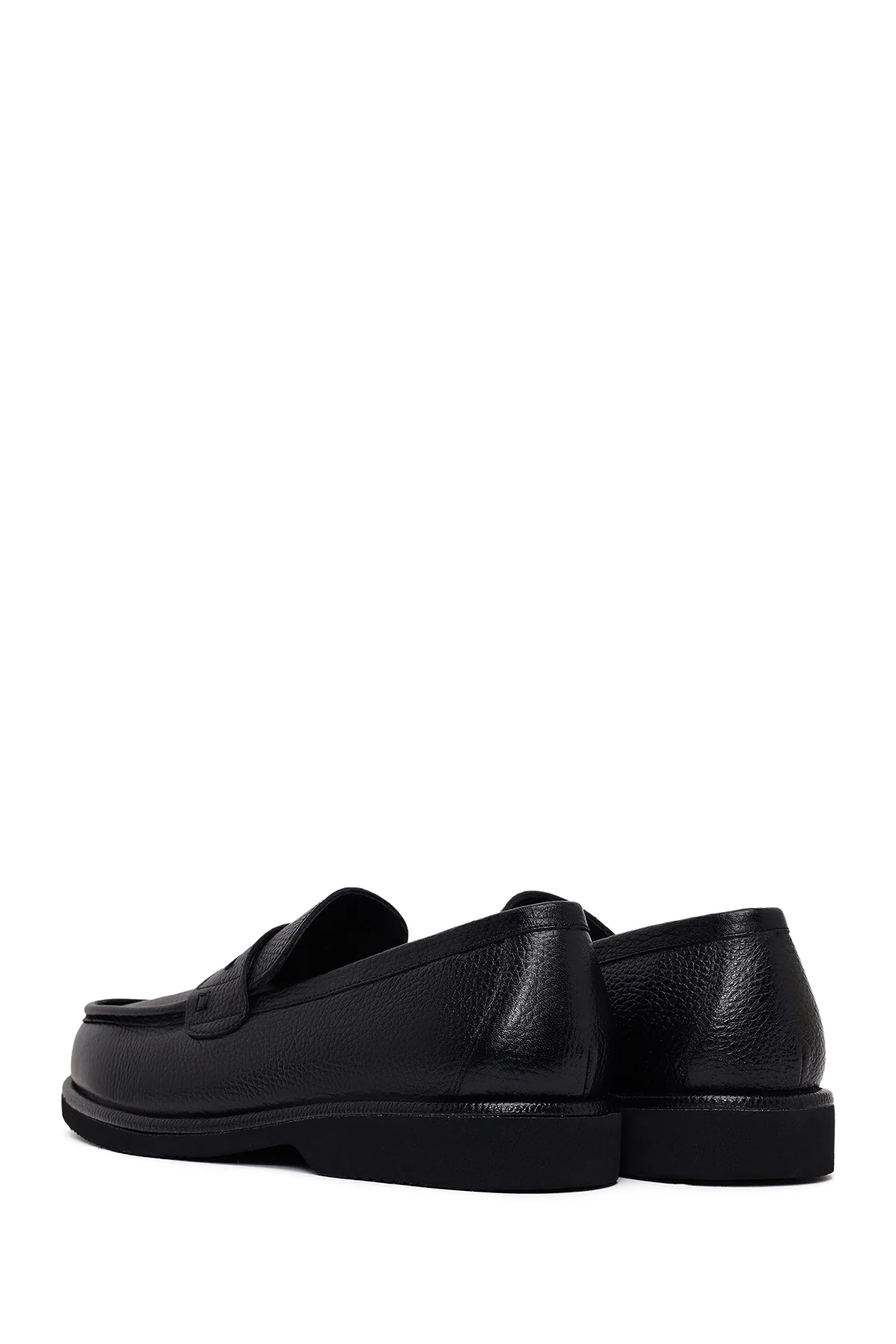 Erkek Siyah Deri Casual Loafer - Image 6