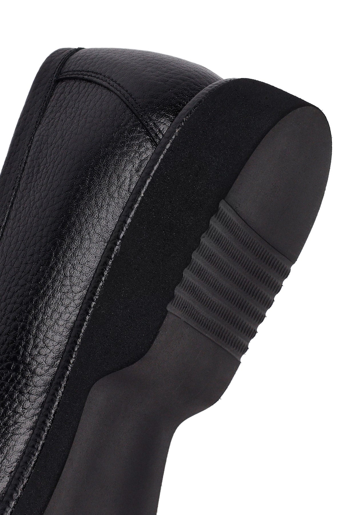 Erkek Siyah Deri Casual Loafer - Image 8
