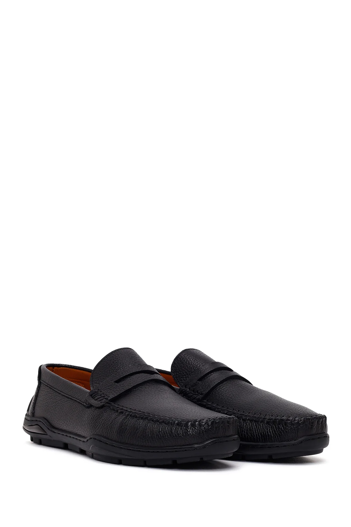 Erkek Siyah Deri Casual Loafer - Image 2