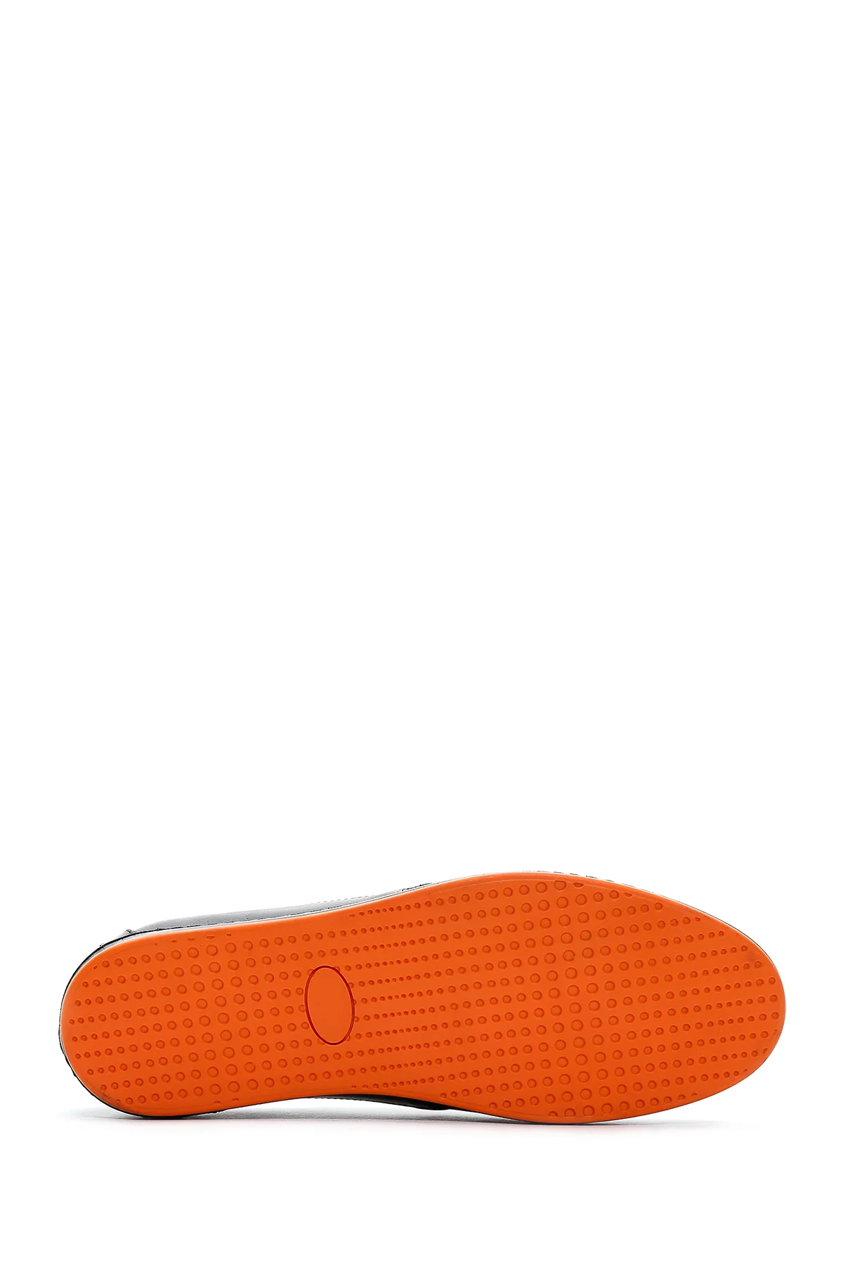 Erkek Siyah Deri Casual Sneaker - Image 4