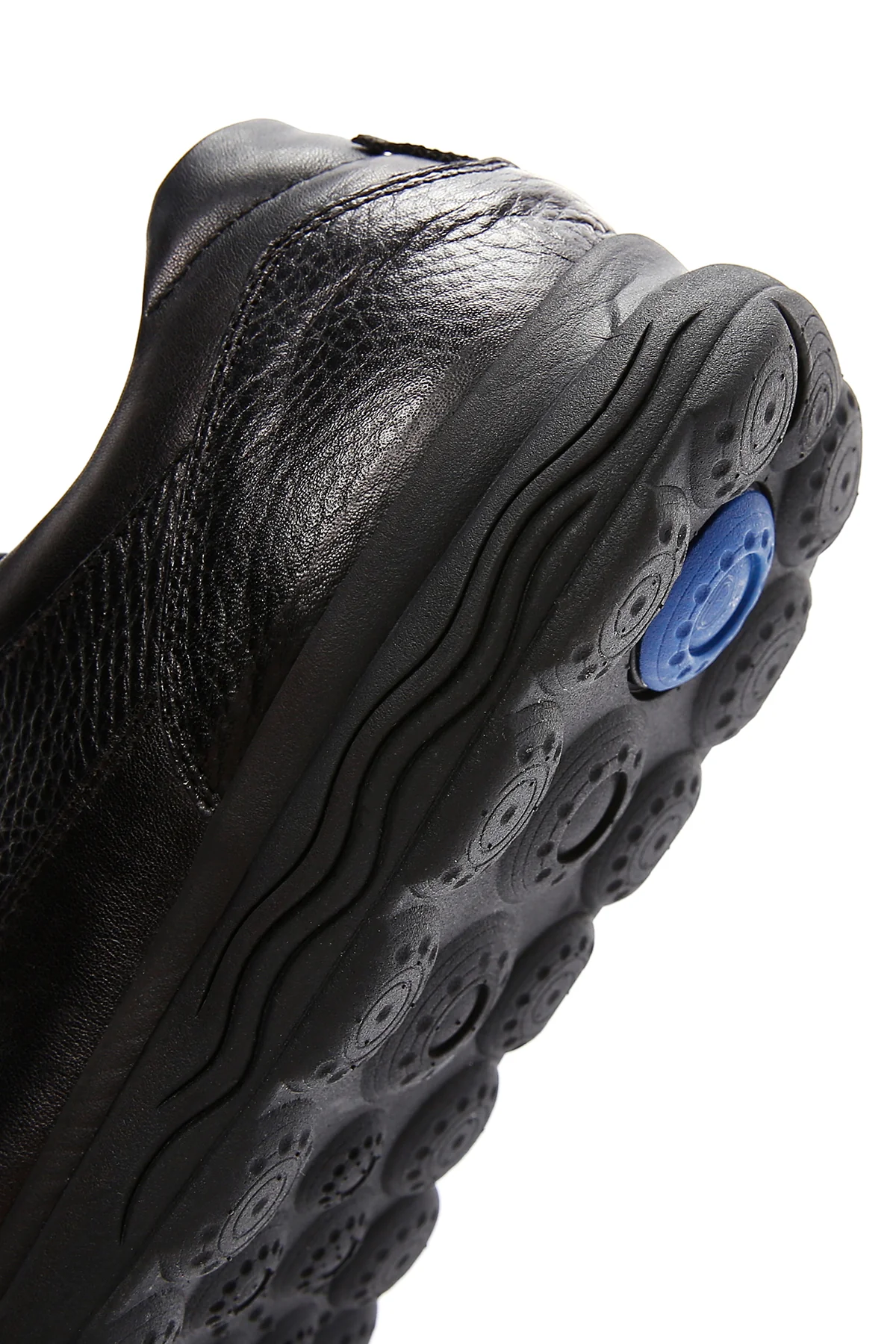 Erkek Siyah Deri Casual Sneaker - Image 8