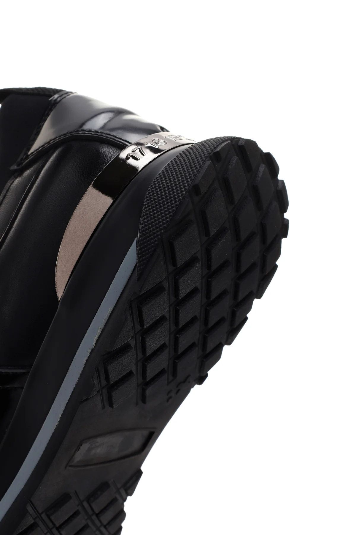 Erkek Siyah Deri Casual Sneaker - Image 7
