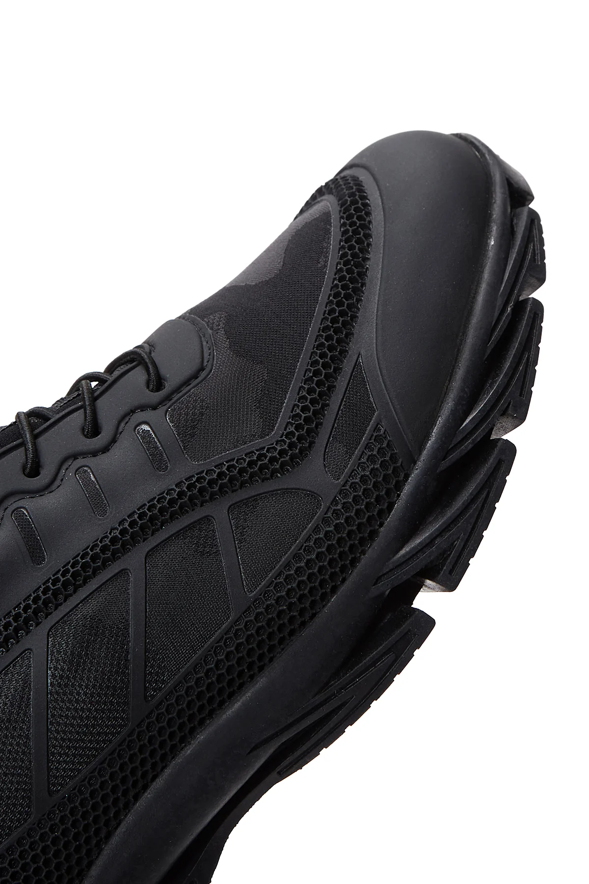 Erkek Siyah Deri Casual Sneaker - Image 7