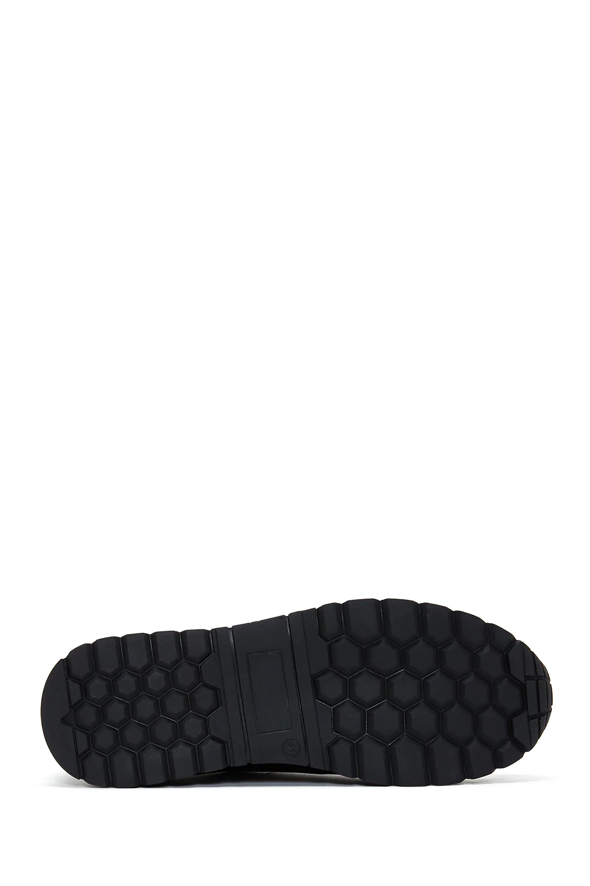 Erkek Siyah Deri Casual Sneaker - Image 4