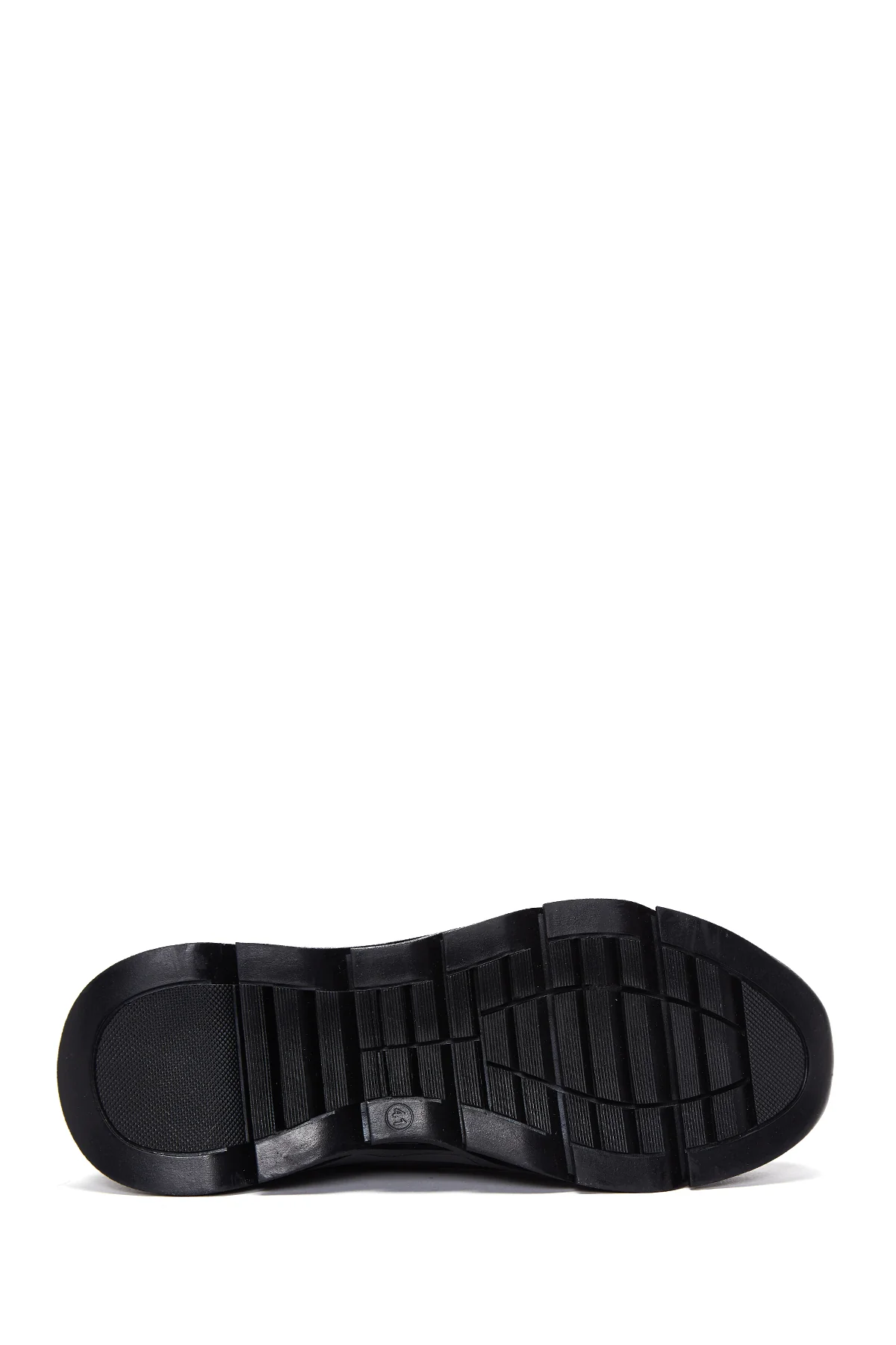 Erkek Siyah Deri Casual Sneaker - Image 4