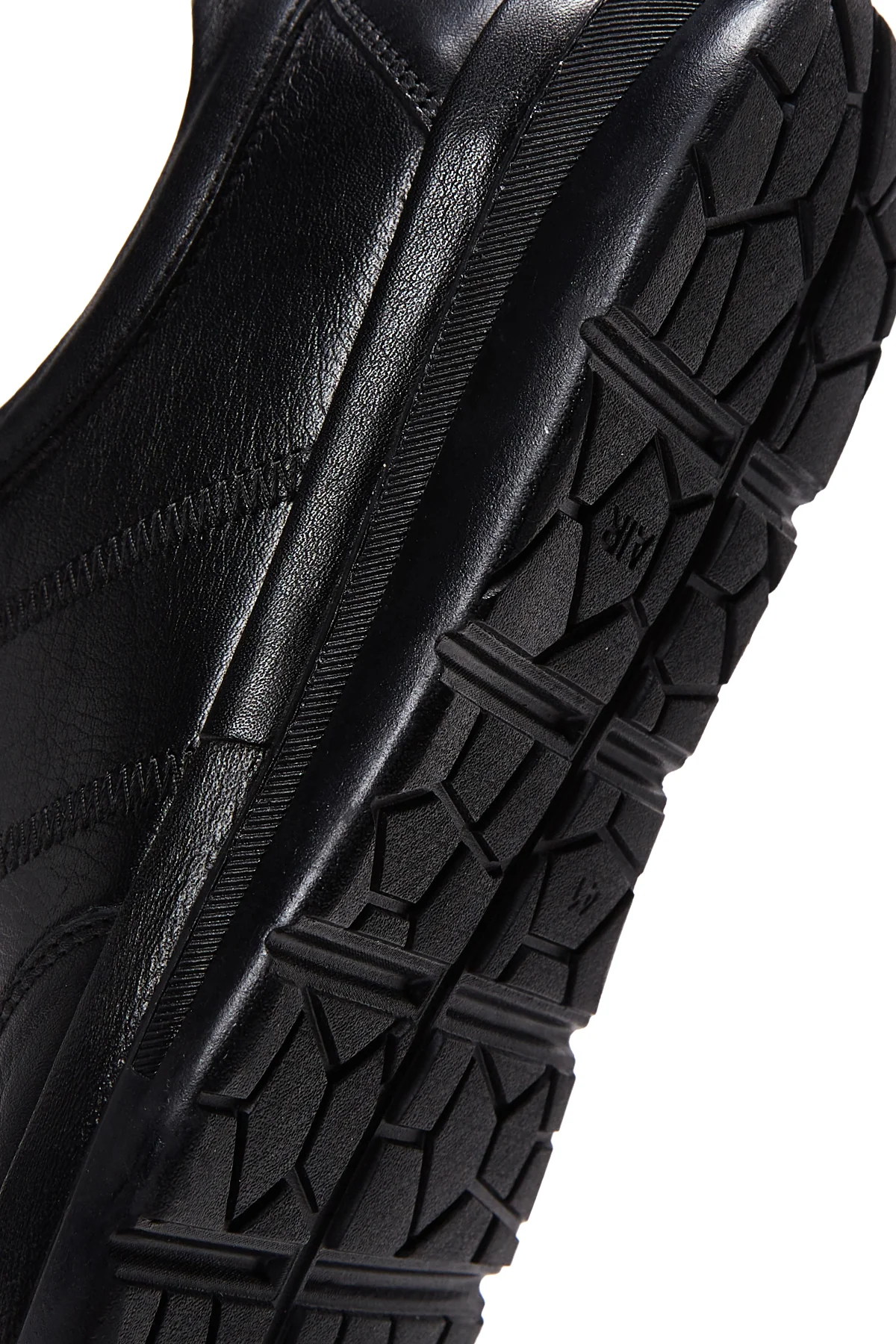 Erkek Siyah Deri Casual Sneaker - Image 8