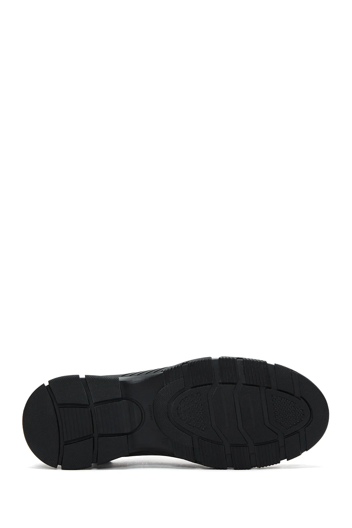 Erkek Siyah Deri Casual Sneaker - Image 4