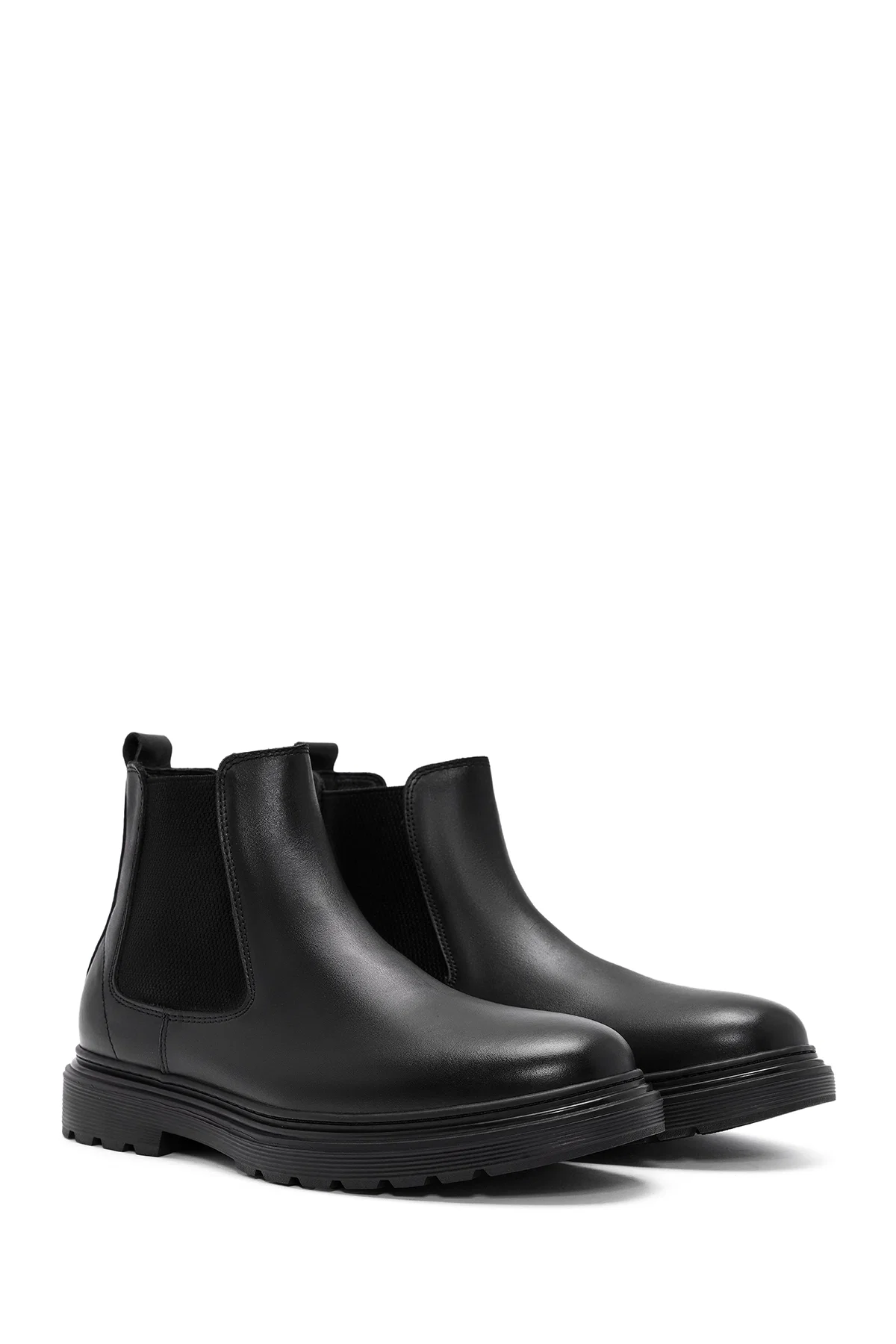 Erkek Siyah Deri Chelsea Bot - Image 4