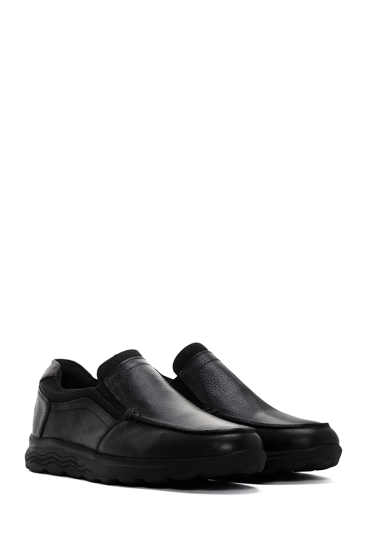 Erkek Siyah Deri Comfort Casual Loafer - Image 3