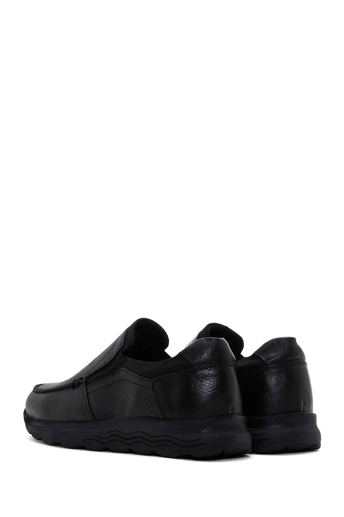 Erkek Siyah Deri Comfort Casual Loafer - Image 5