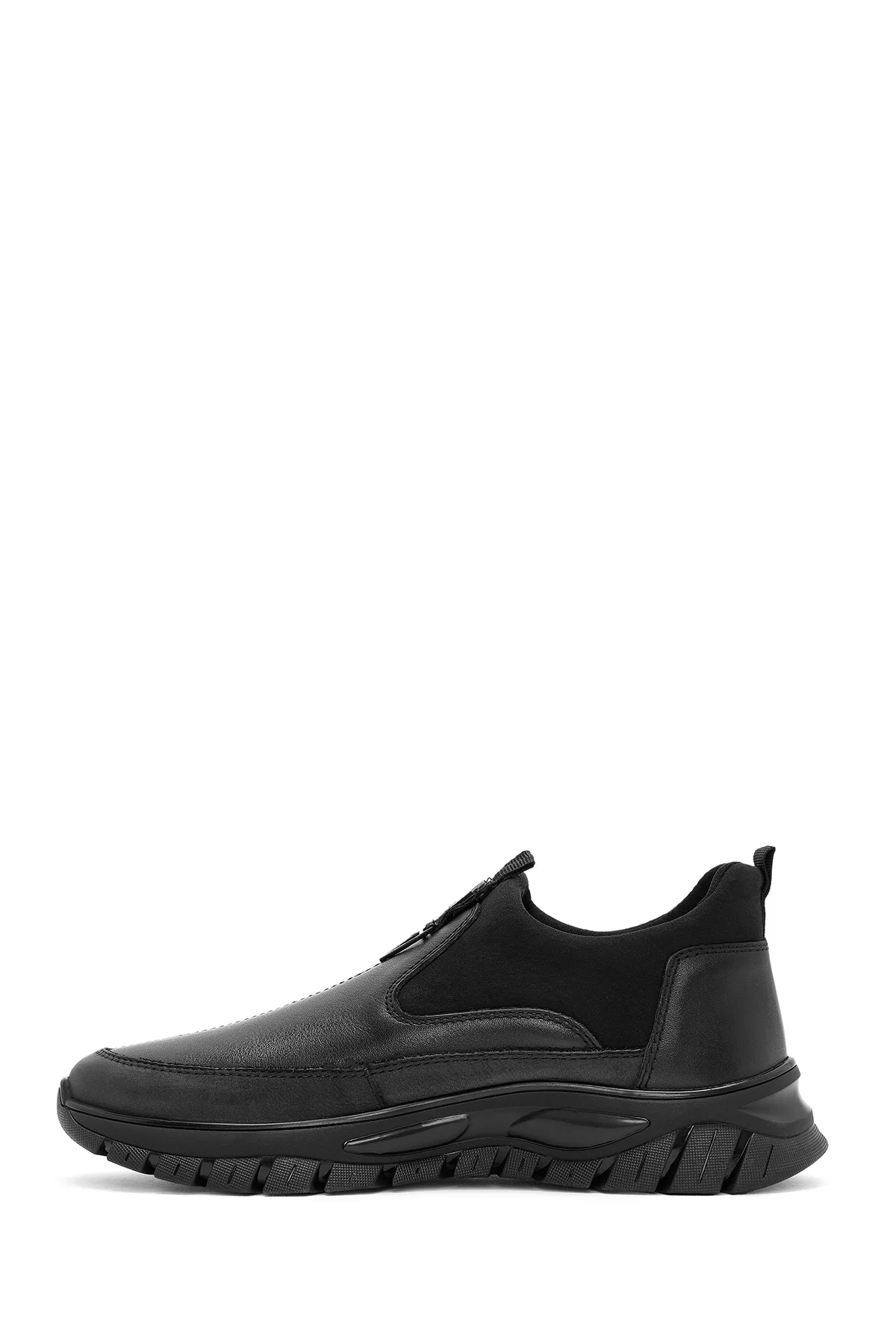 Erkek Siyah Deri Comfort Loafer - Image 2