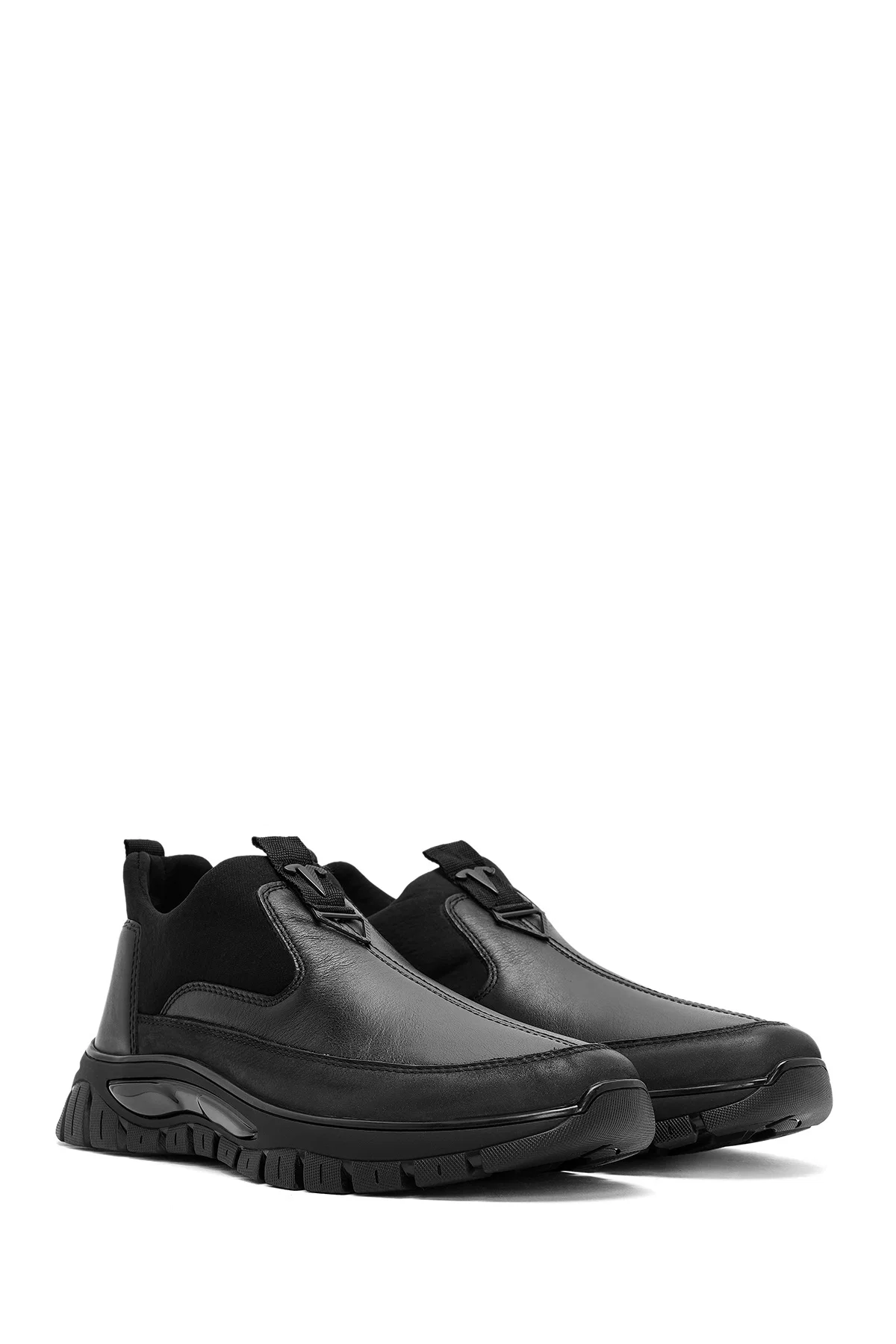 Erkek Siyah Deri Comfort Loafer - Image 3