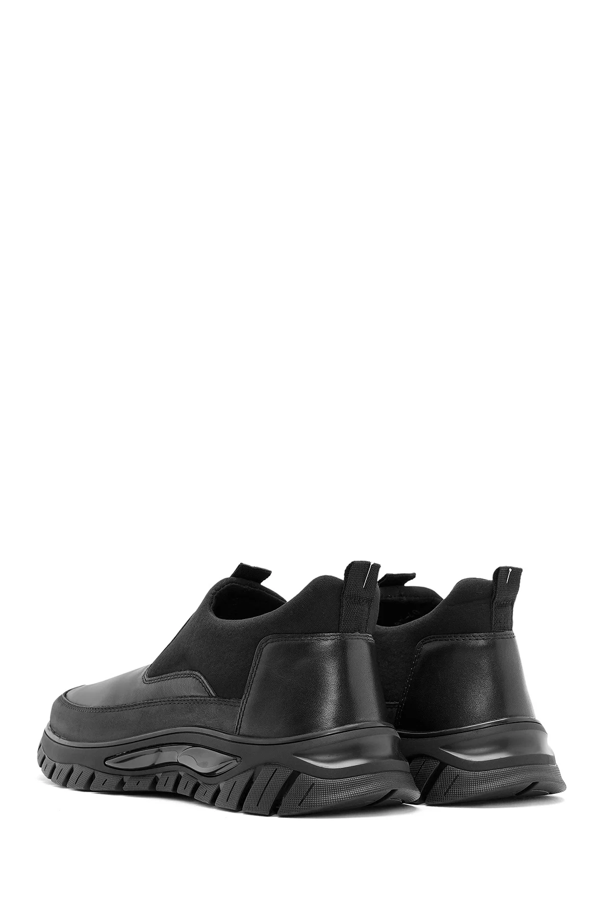 Erkek Siyah Deri Comfort Loafer - Image 5
