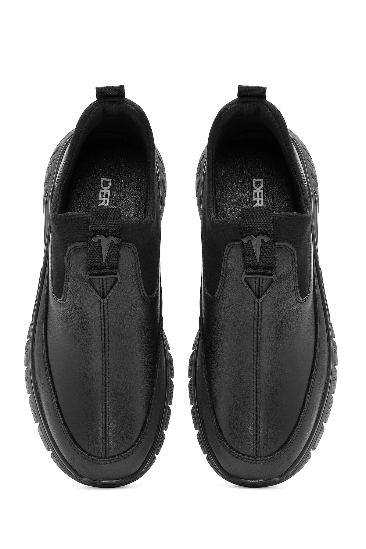 Erkek Siyah Deri Comfort Loafer - Image 7