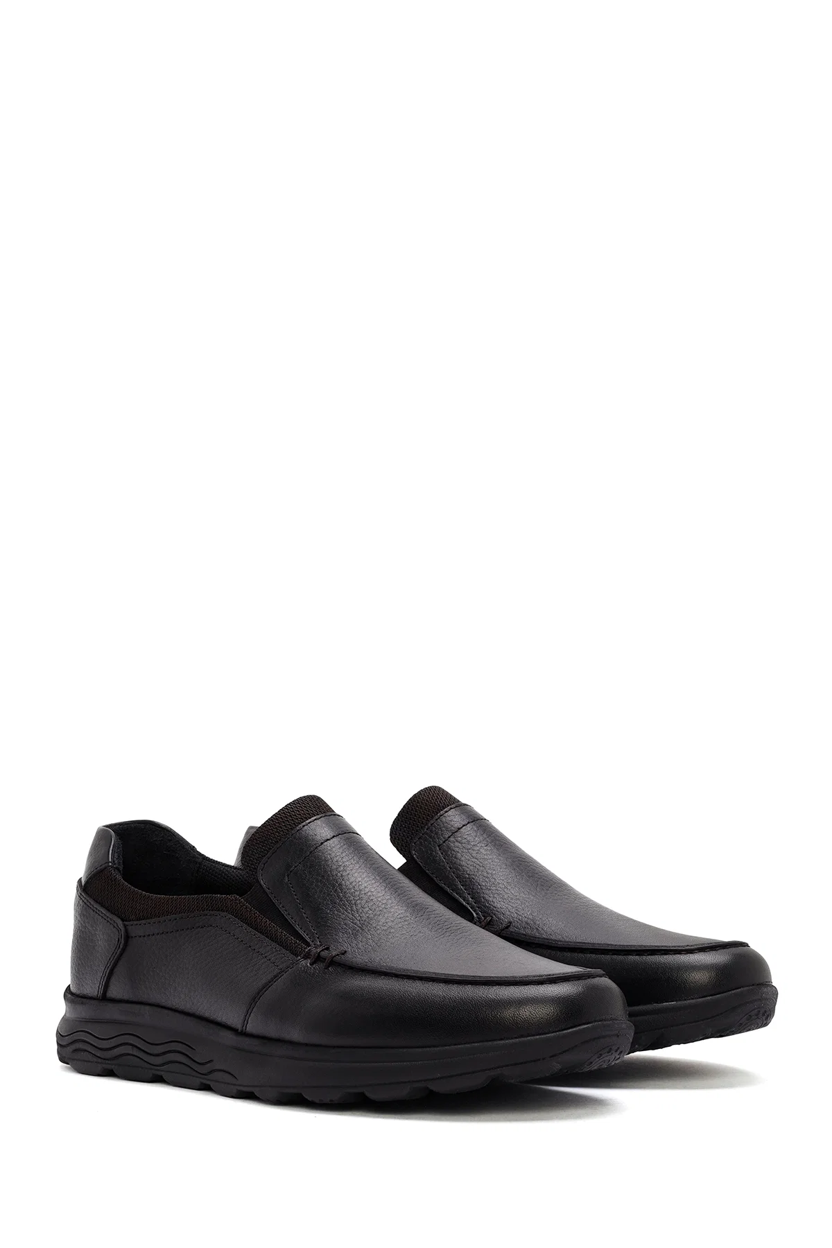 Erkek Siyah Deri Comfort Loafer - Image 3