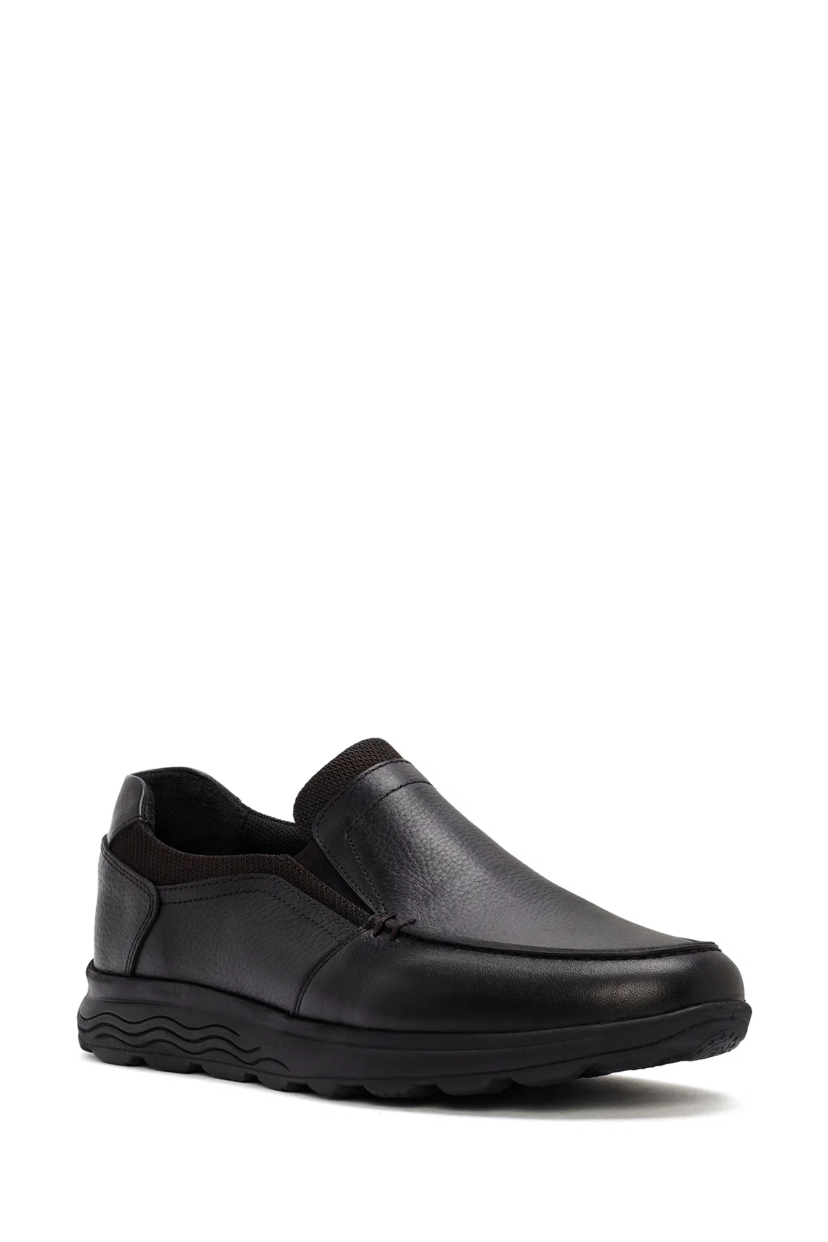 Erkek Siyah Deri Comfort Loafer - Image 6